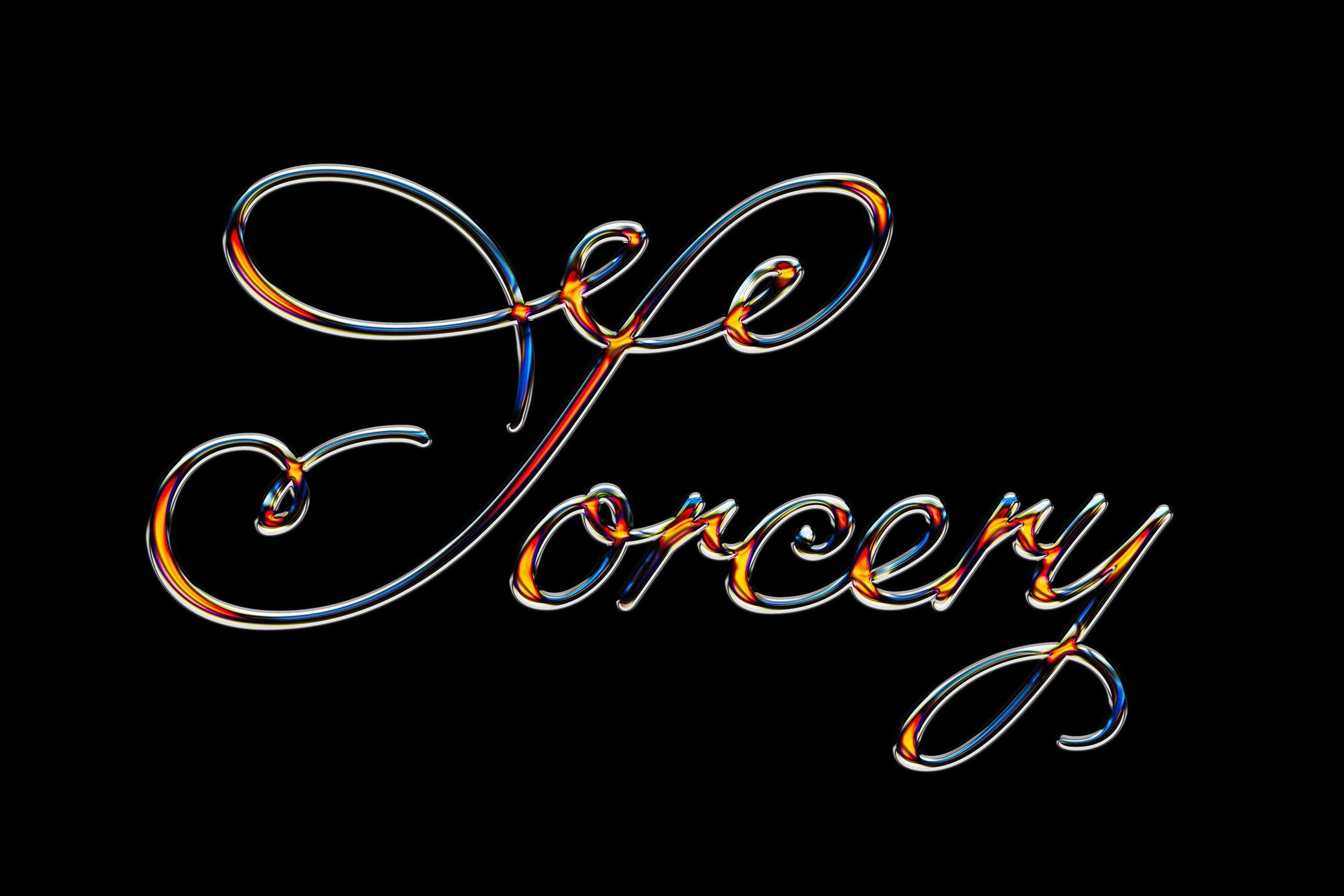 Elegant Chrome Text Effect