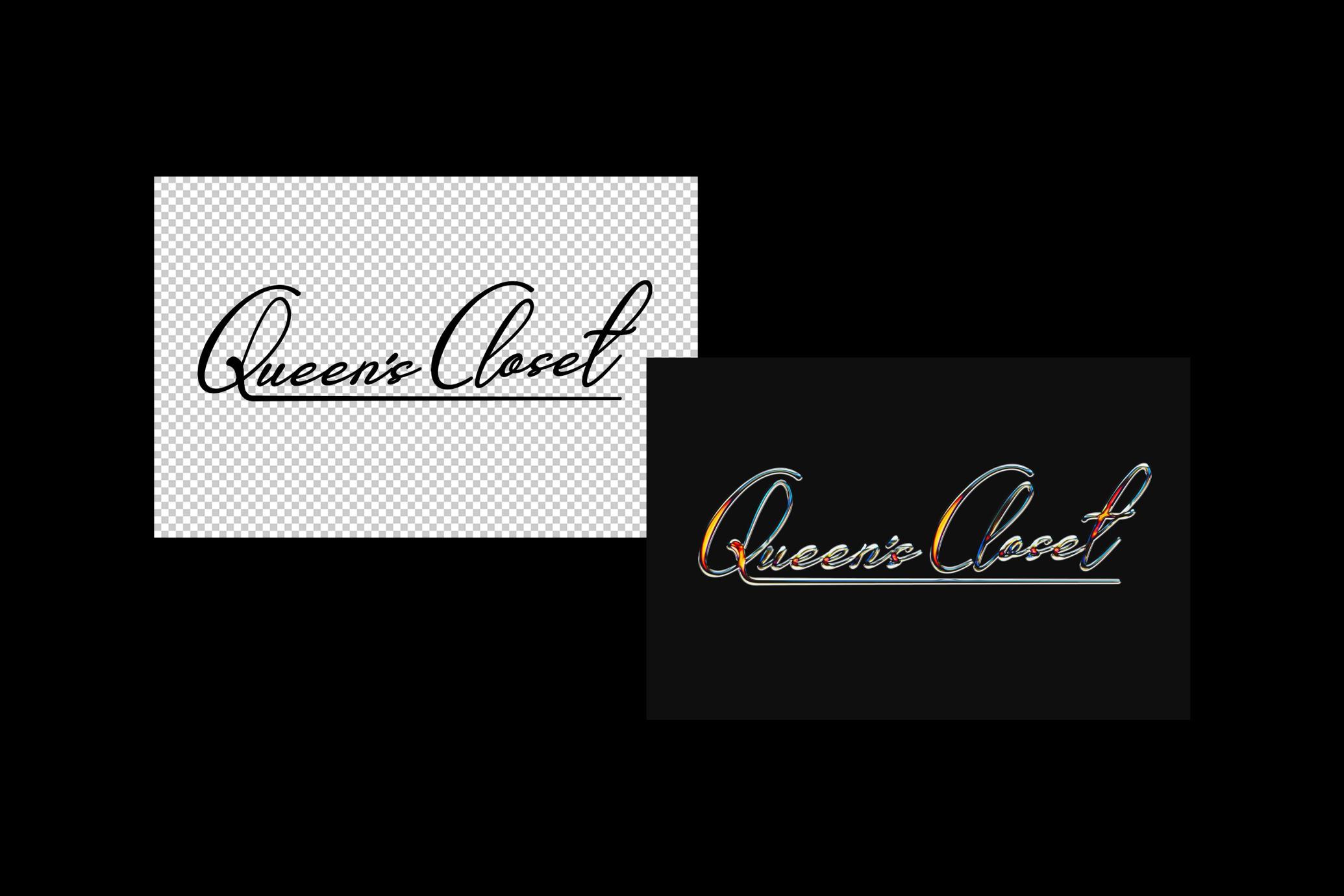 Elegant Chrome Text Effect