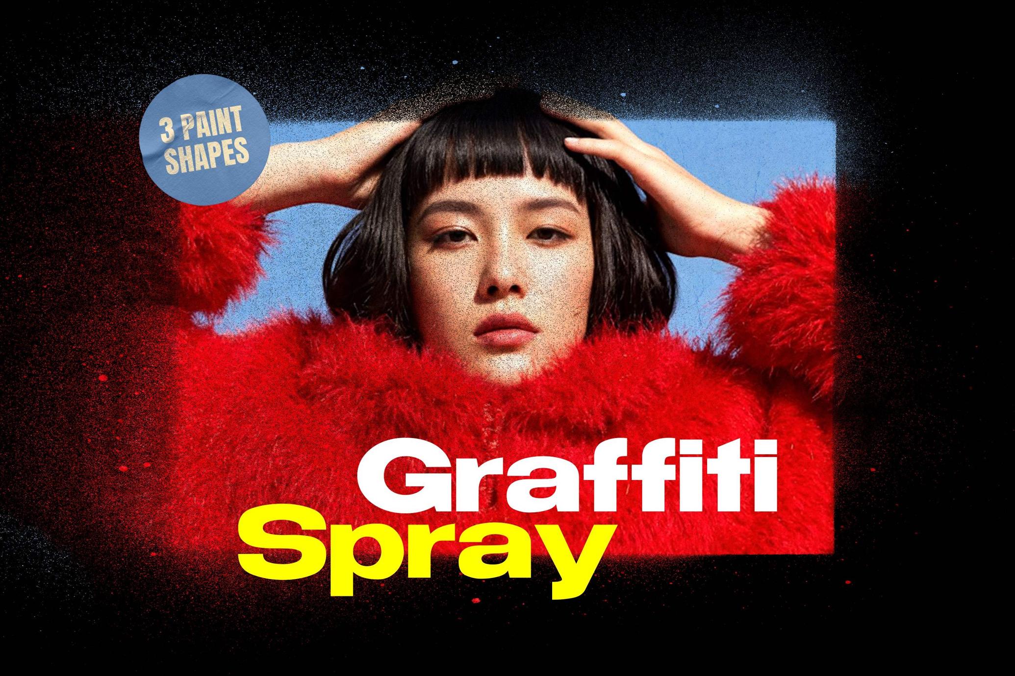 Graffiti Spray Shapes Effect
