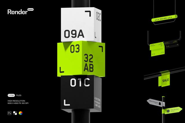 City Advertising Mockup Set
