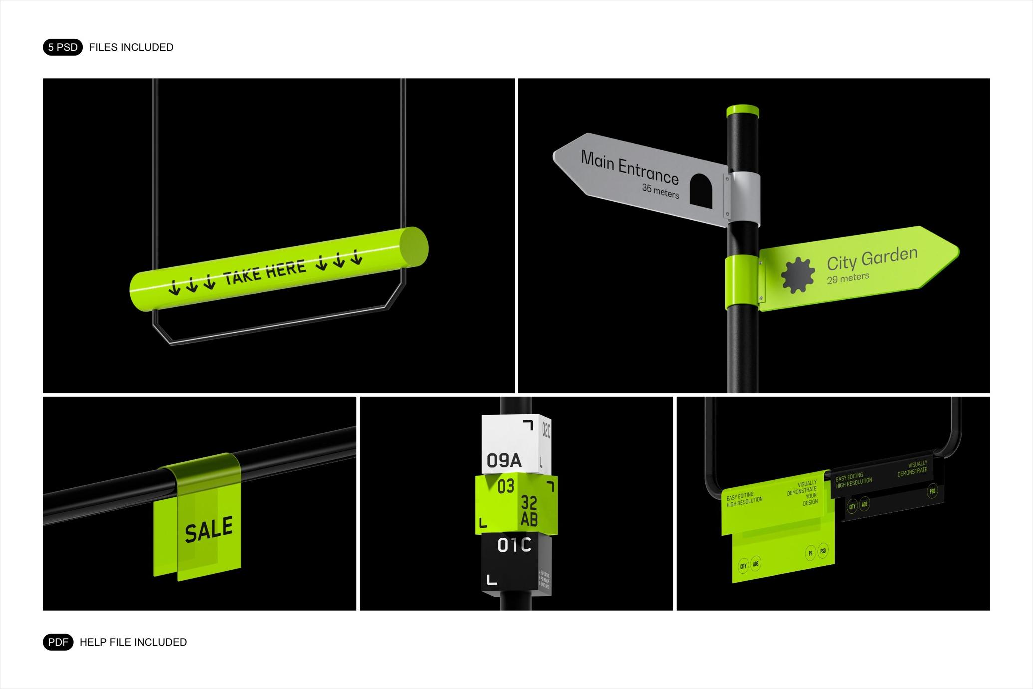 City Advertising Mockup Set