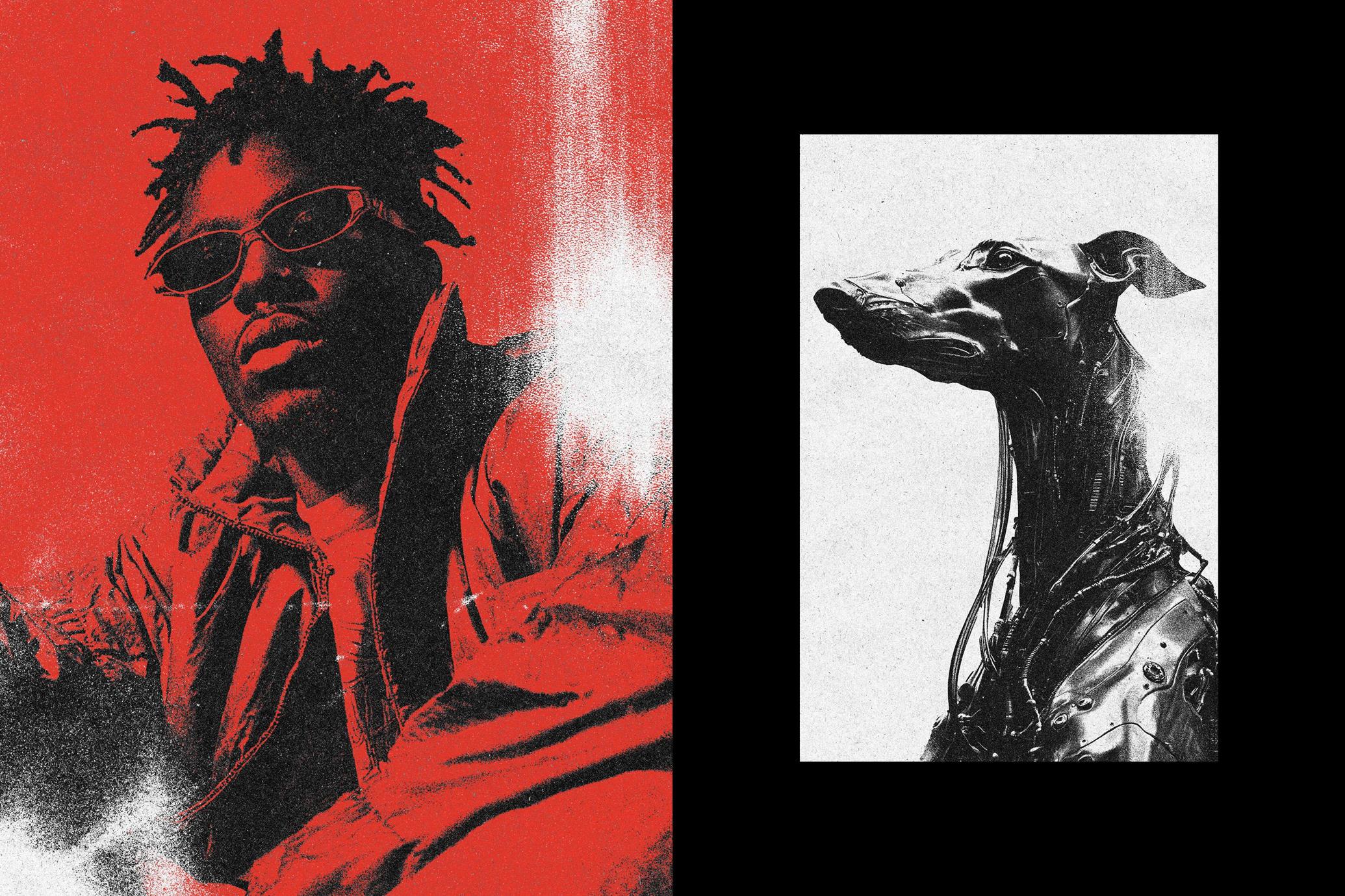 Grunge Risoprint Photo Effect