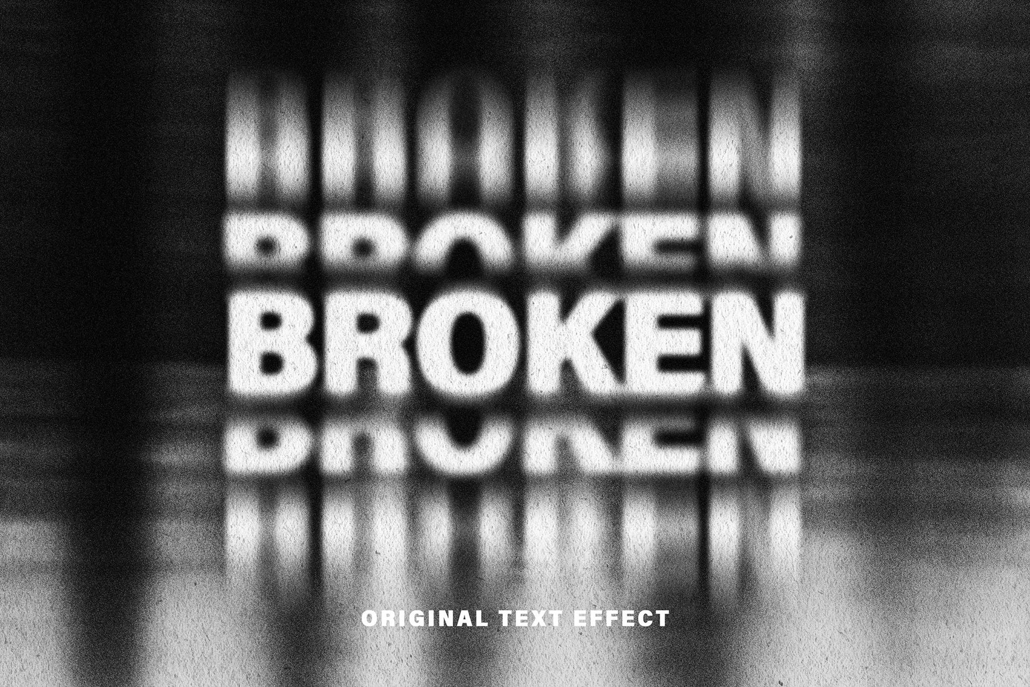 Bad Scanner Text Effect
