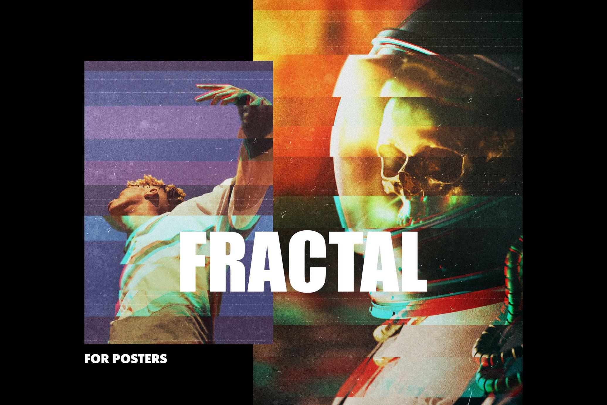 Fractal Glass Poster Effect