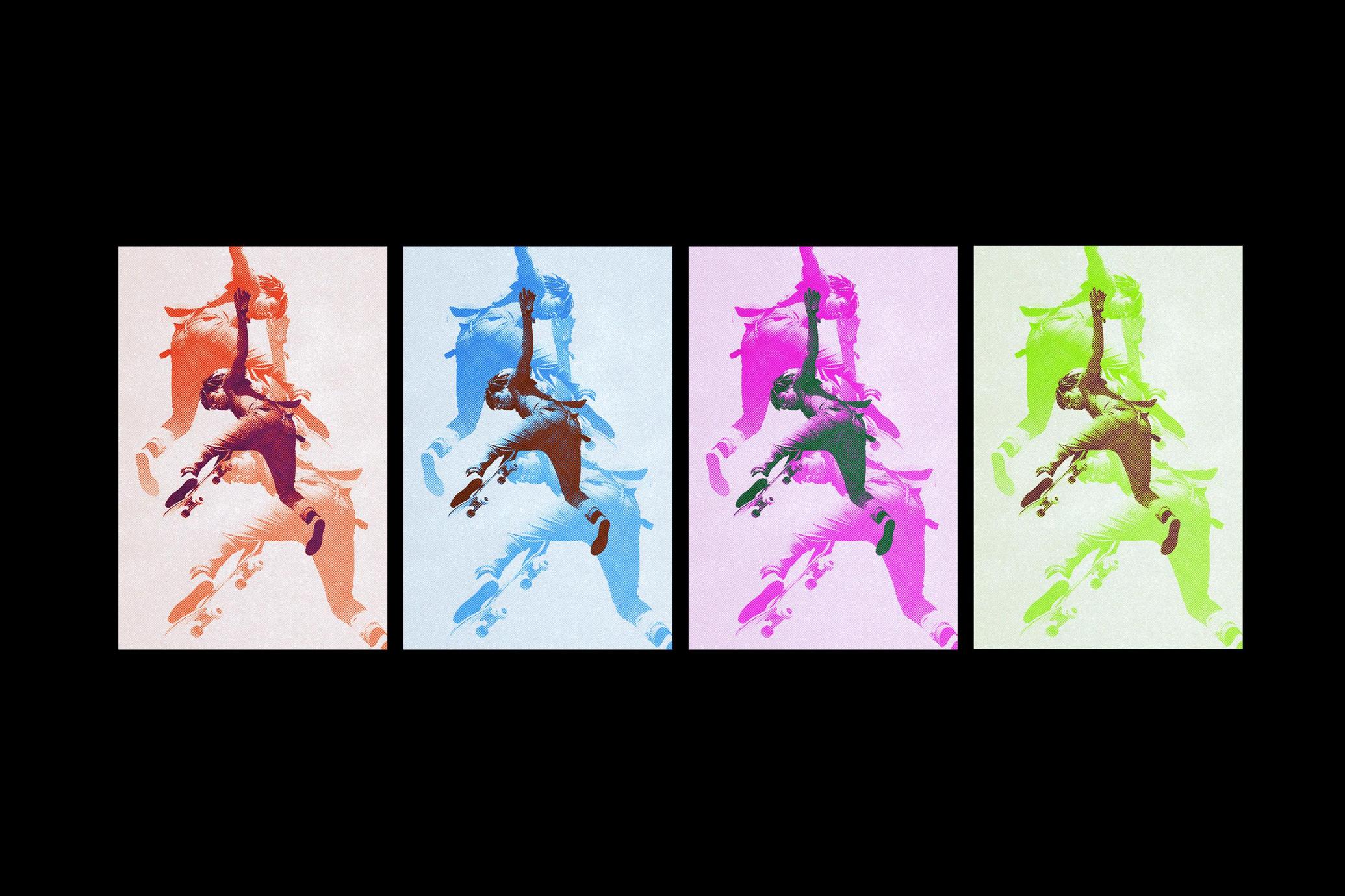 Colorful Exposure Poster Effect