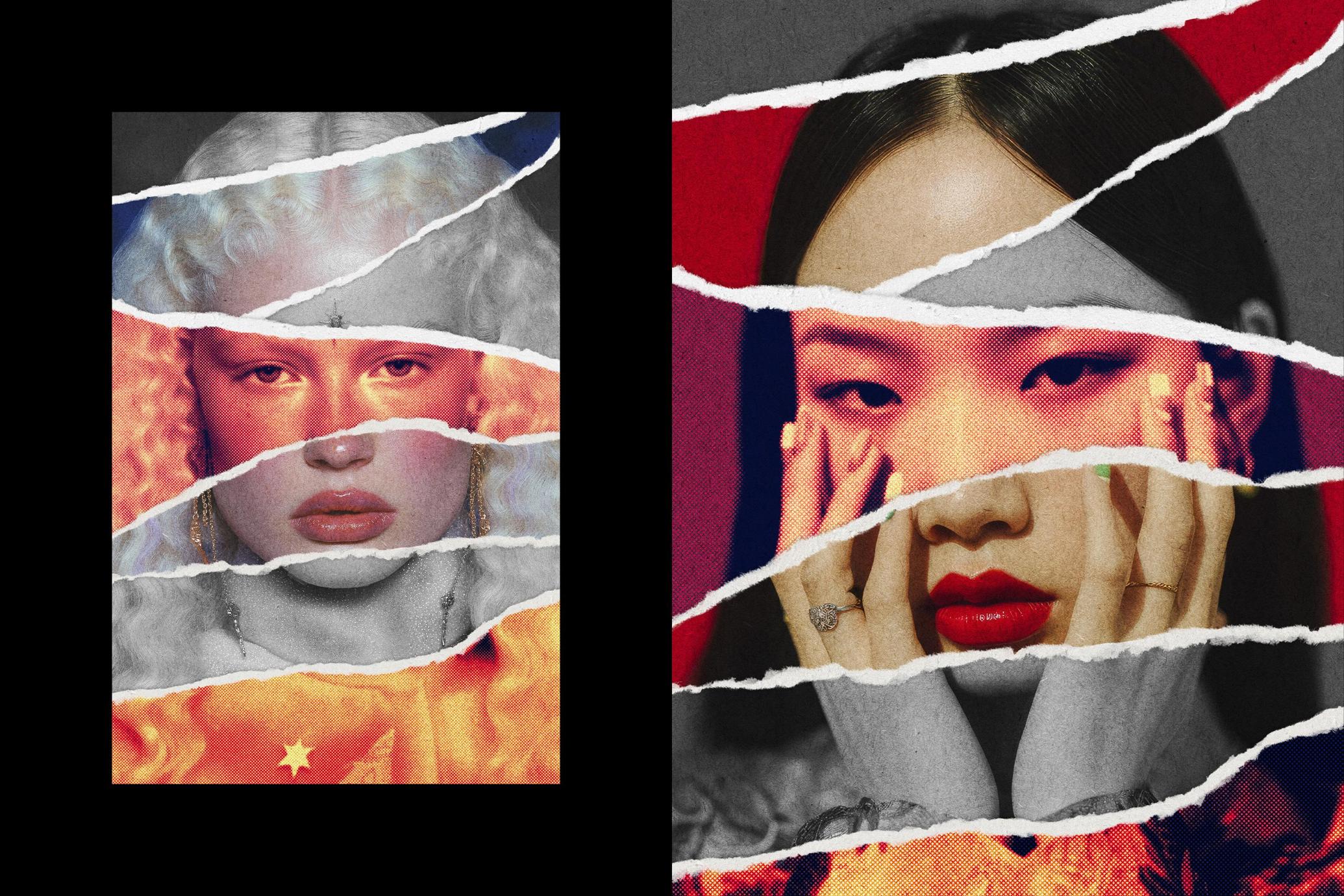 Ripped Paper Photo Effect