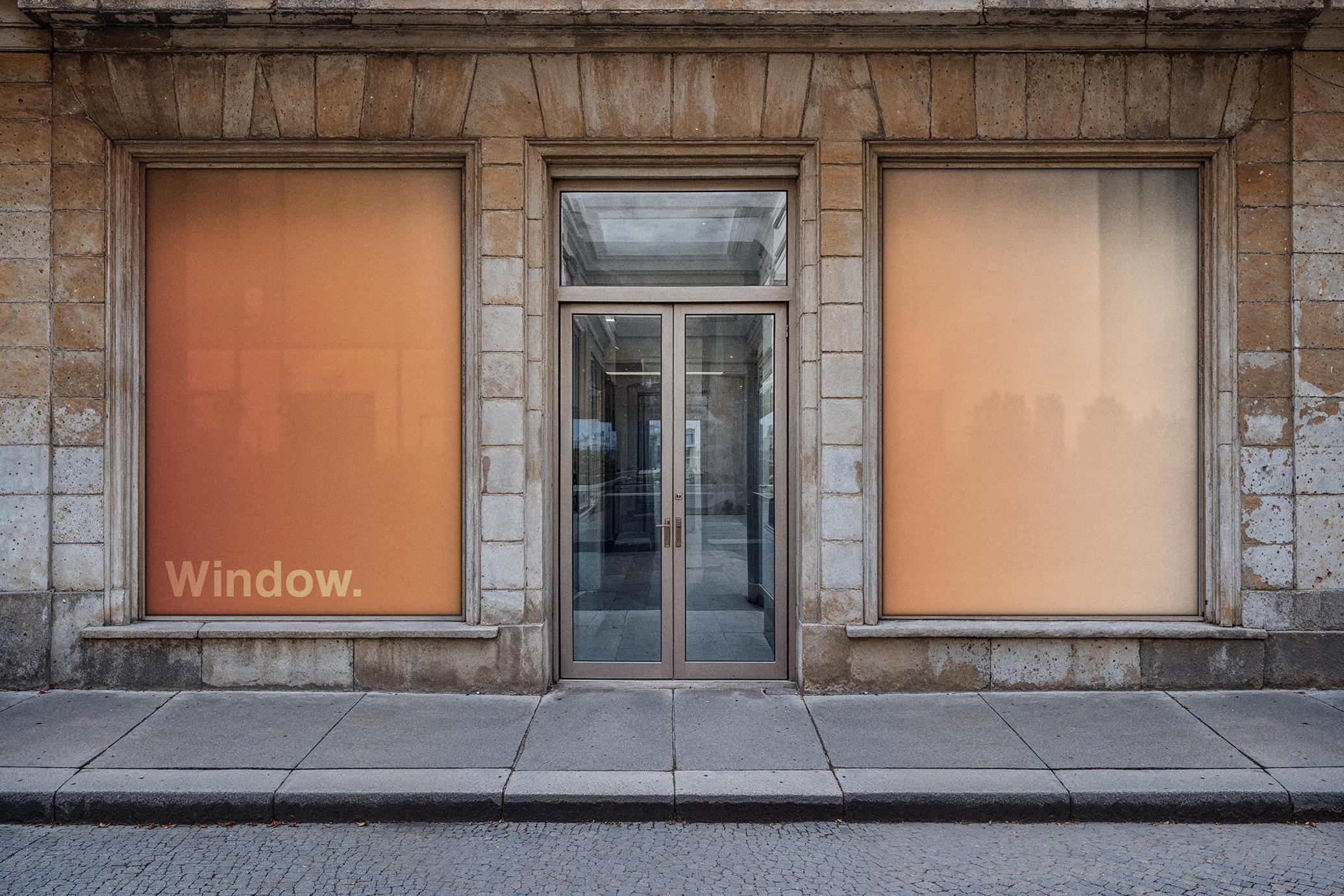 Stone Facade Storefront Mockup