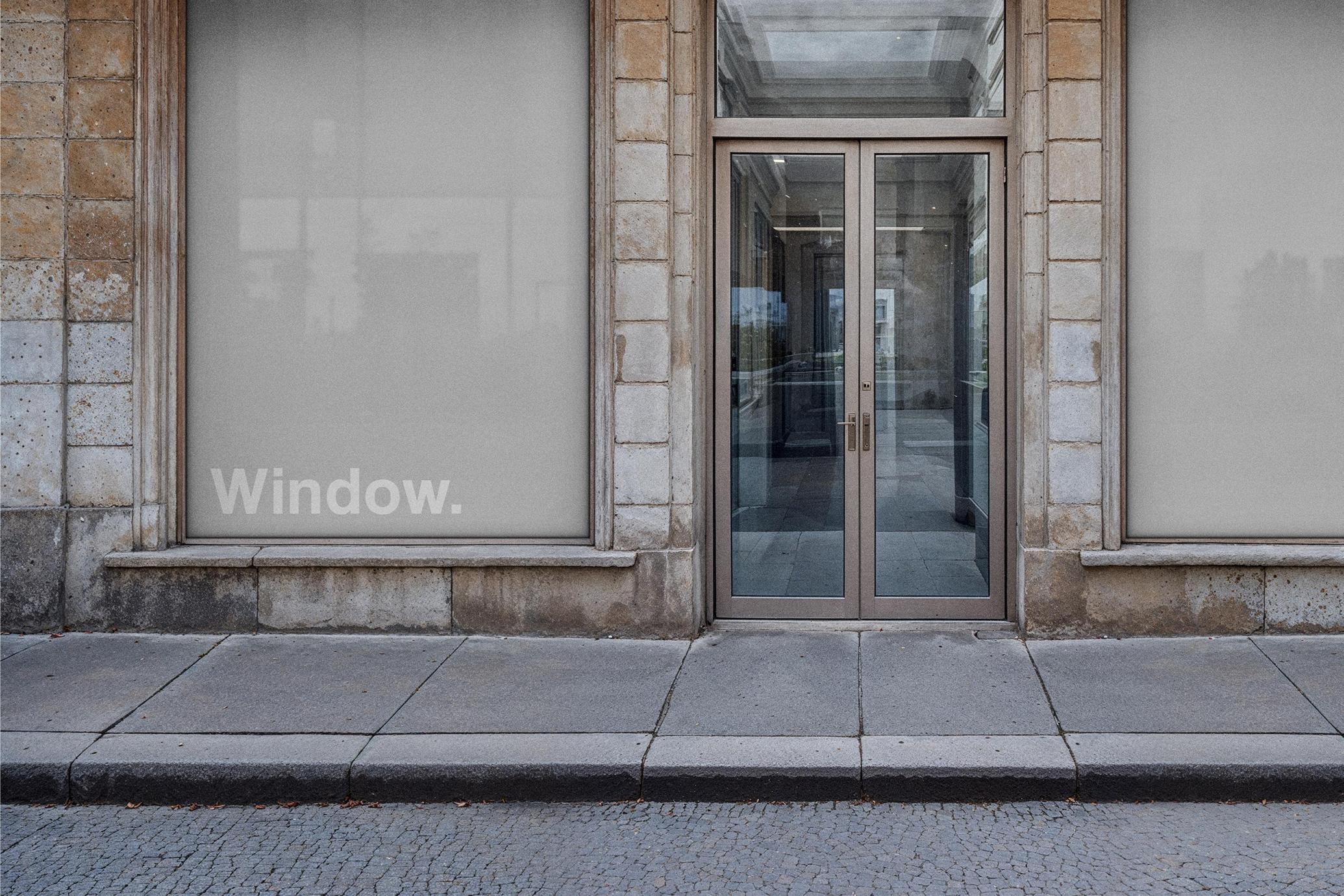 Stone Facade Storefront Mockup