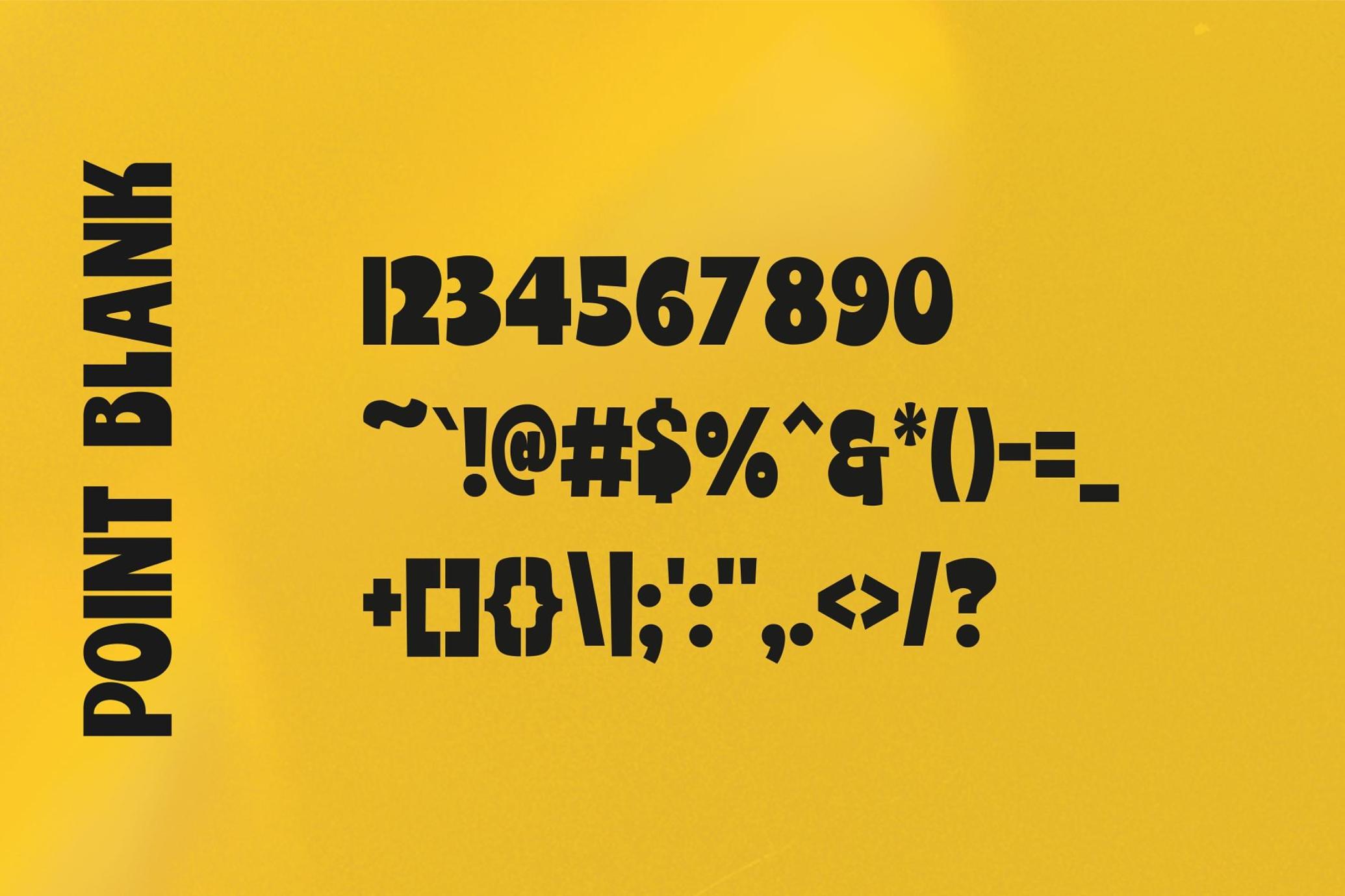 Point Blank - Display Typeface