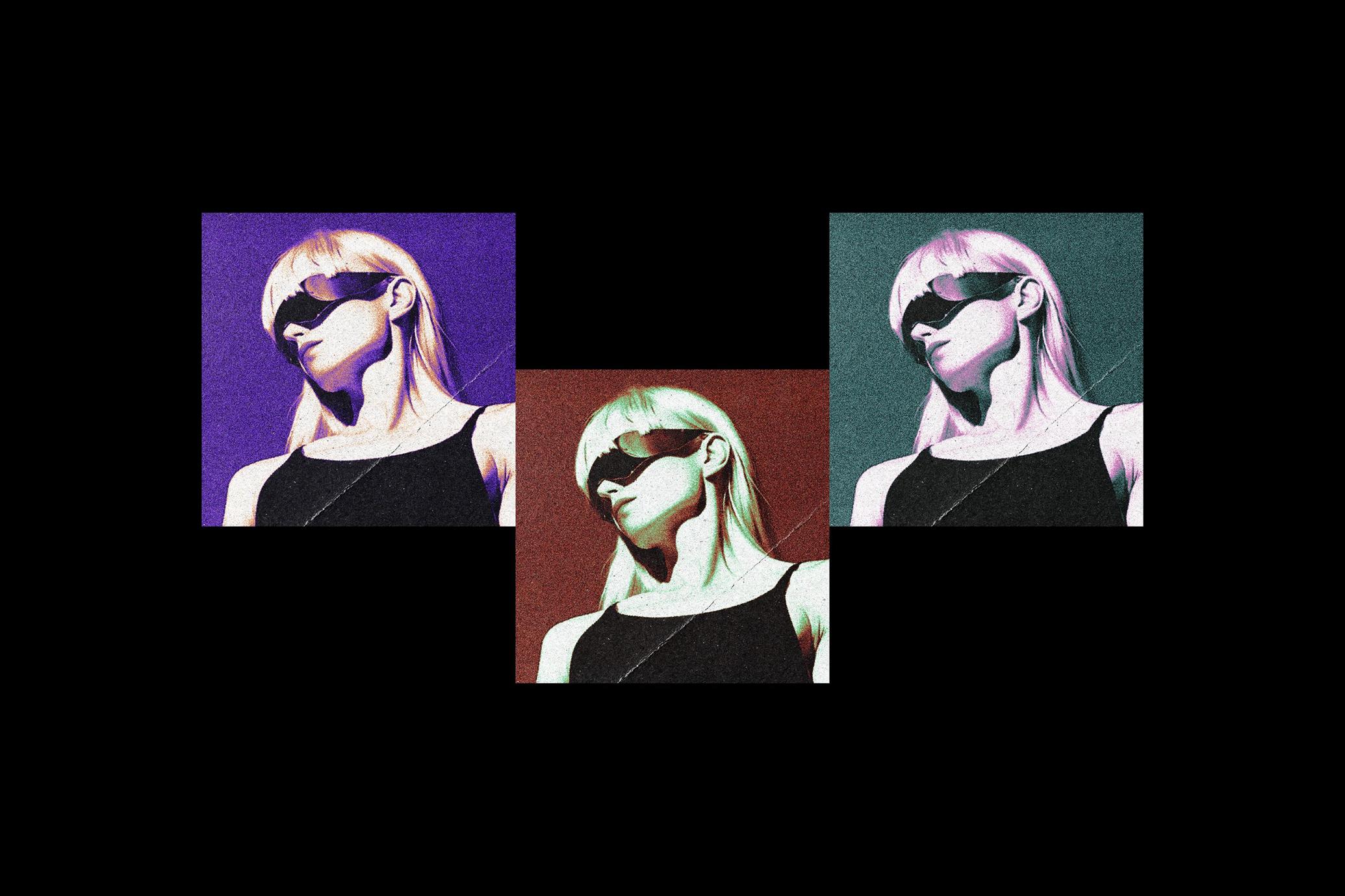 Y2K Retro Risoprint Photo Effect