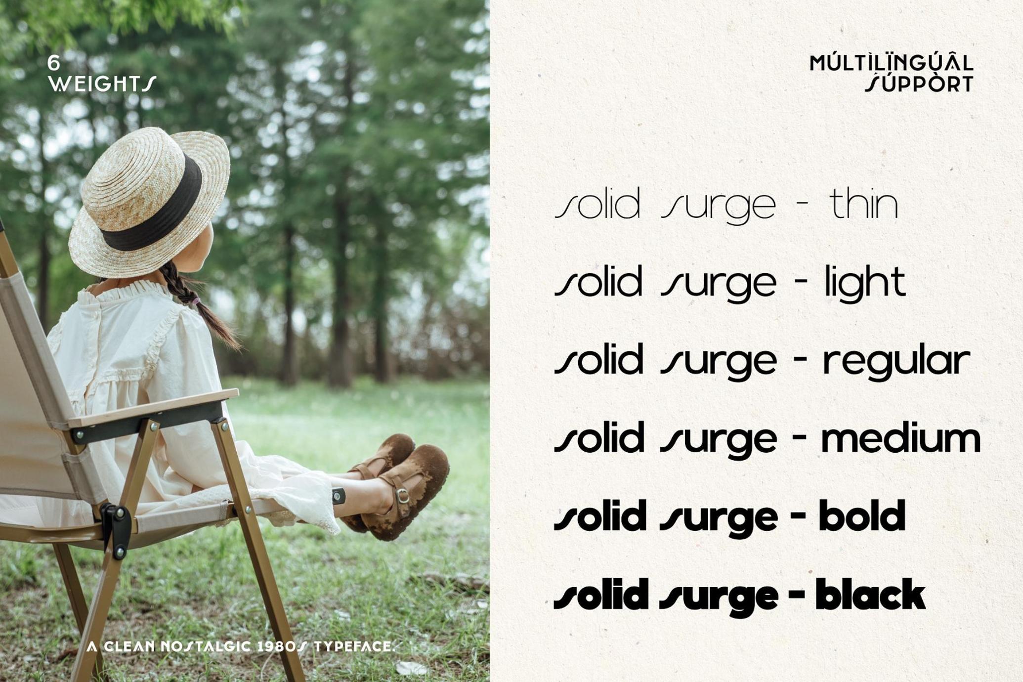 Solid Surge - Nostalgic 1980s Typeface