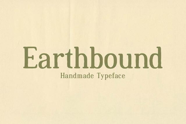 Earthbound - Organic Typeface