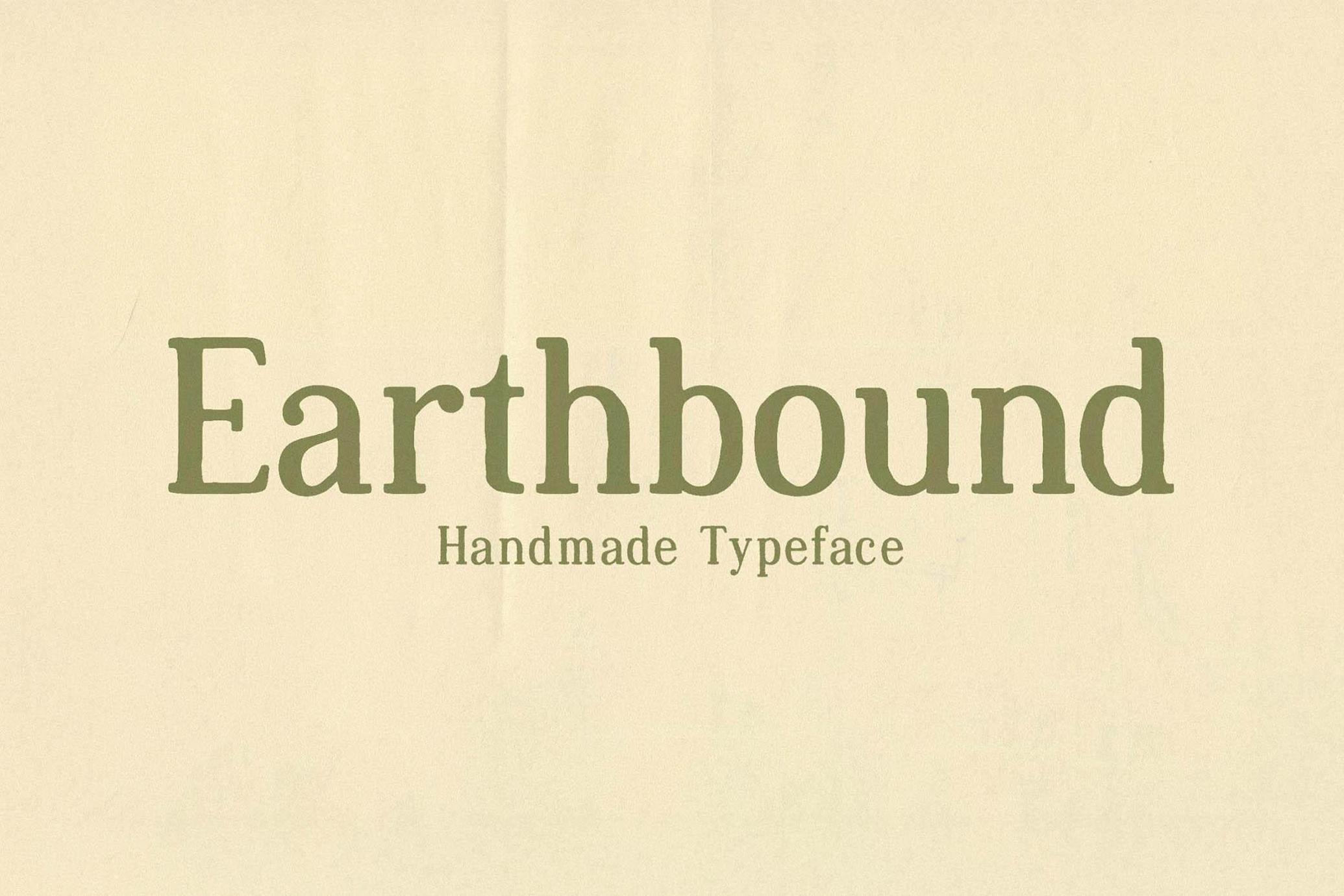 Earthbound - Organic Typeface