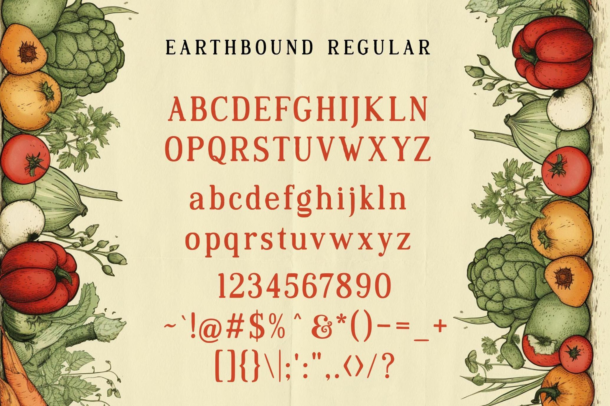 Earthbound - Organic Typeface