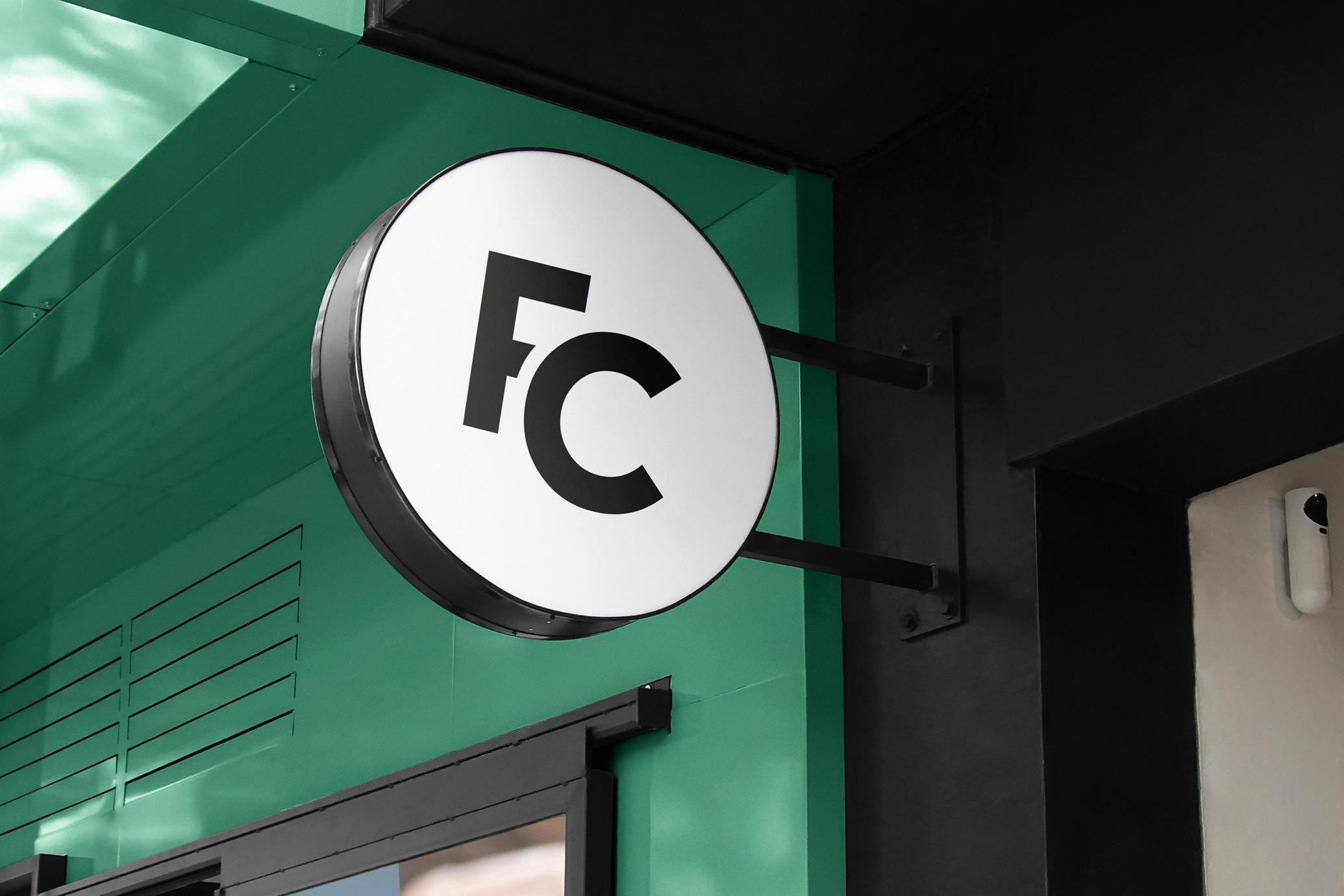 Logo Mockup Store Sport Sign
