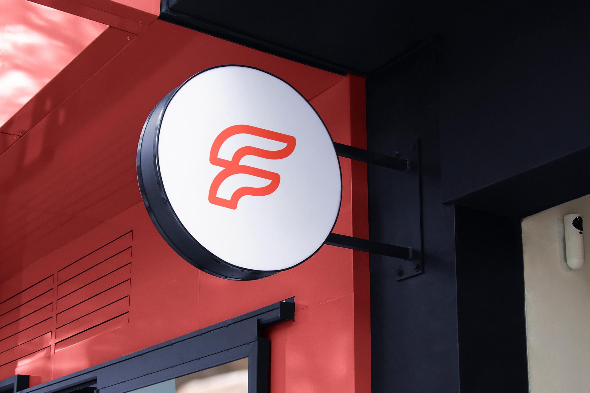 Logo Mockup Store Sport Sign