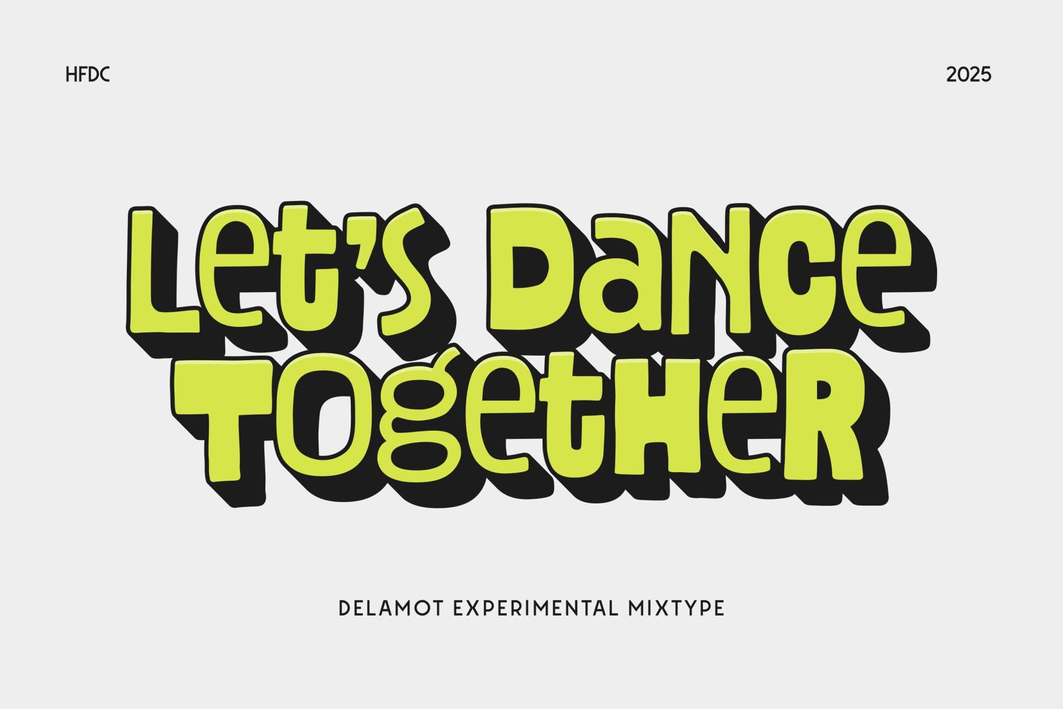 Delamot Hand Drawn Mix Typeface