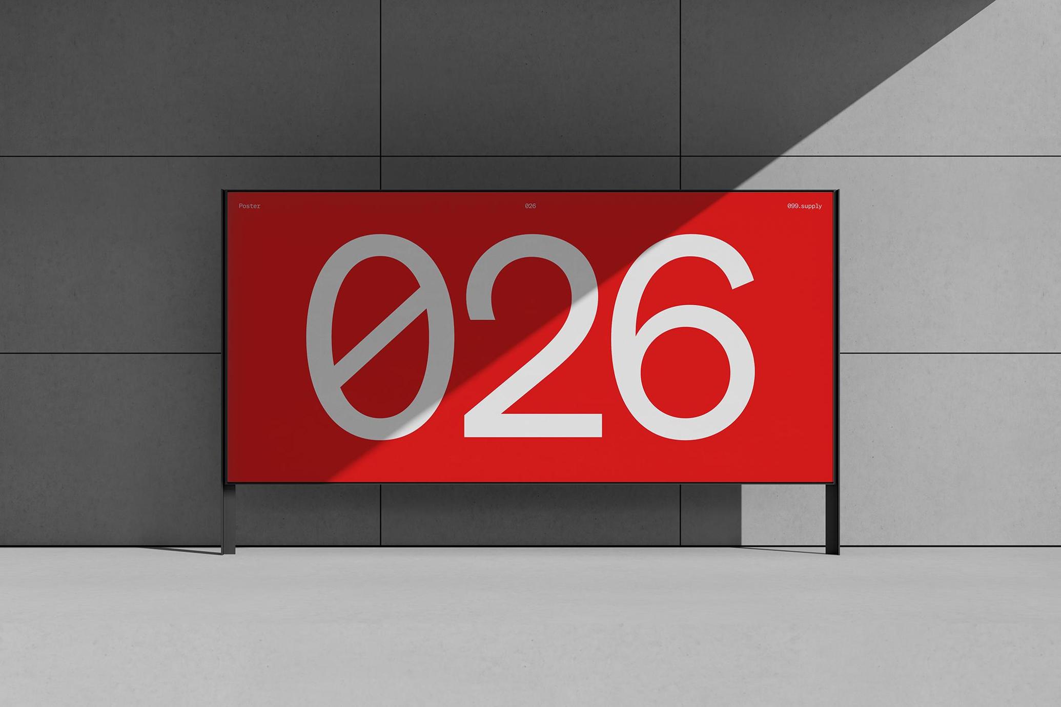 Minimal Outdoor Poster Mockup