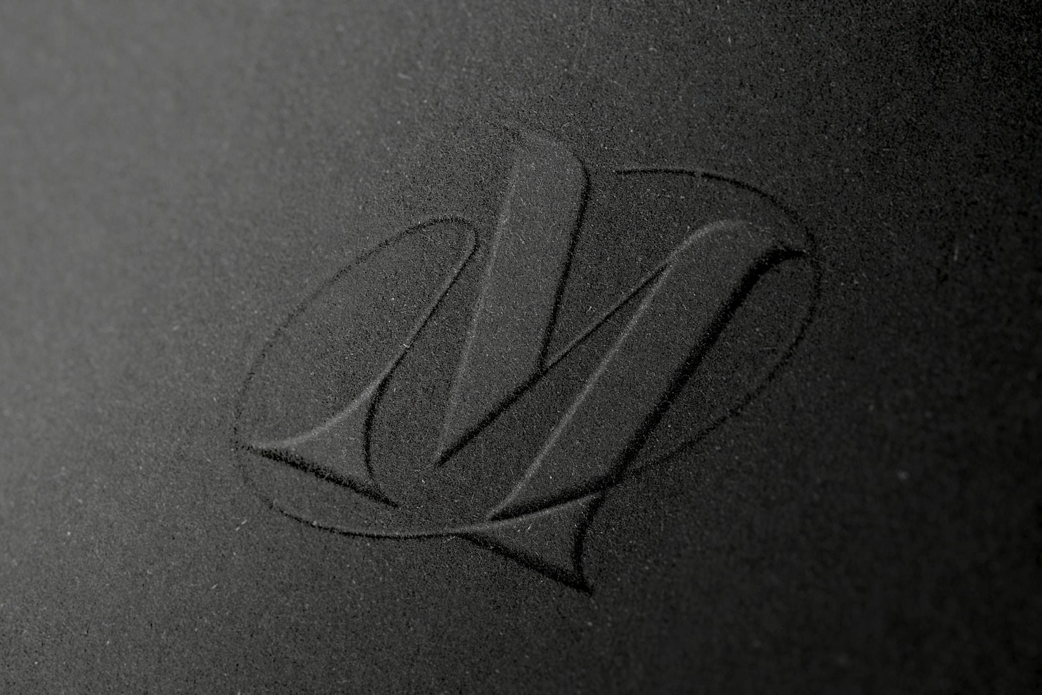 Embossed Paper Close-Up Mockup
