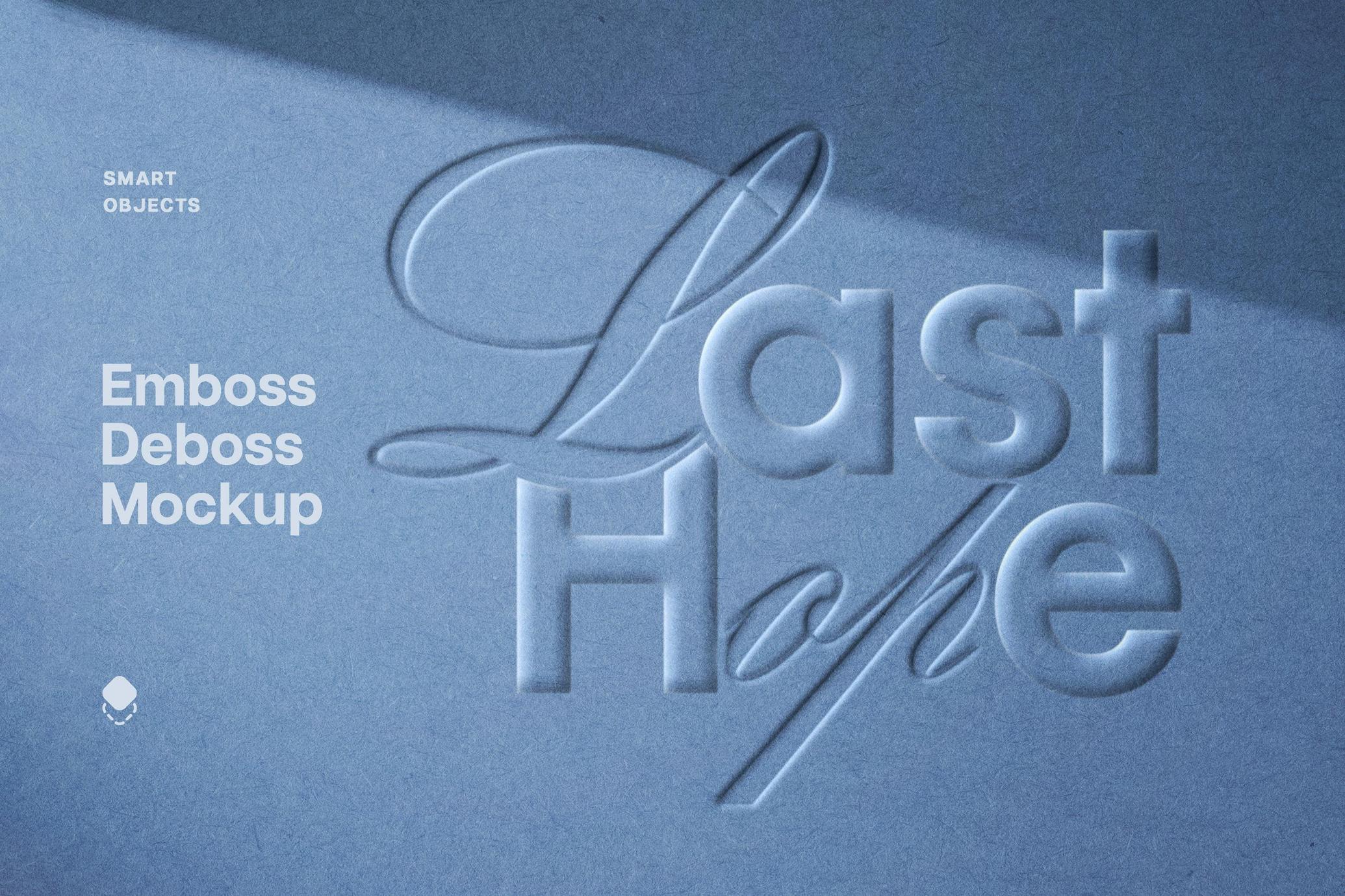 Paper Debossing & Embossing Mockup