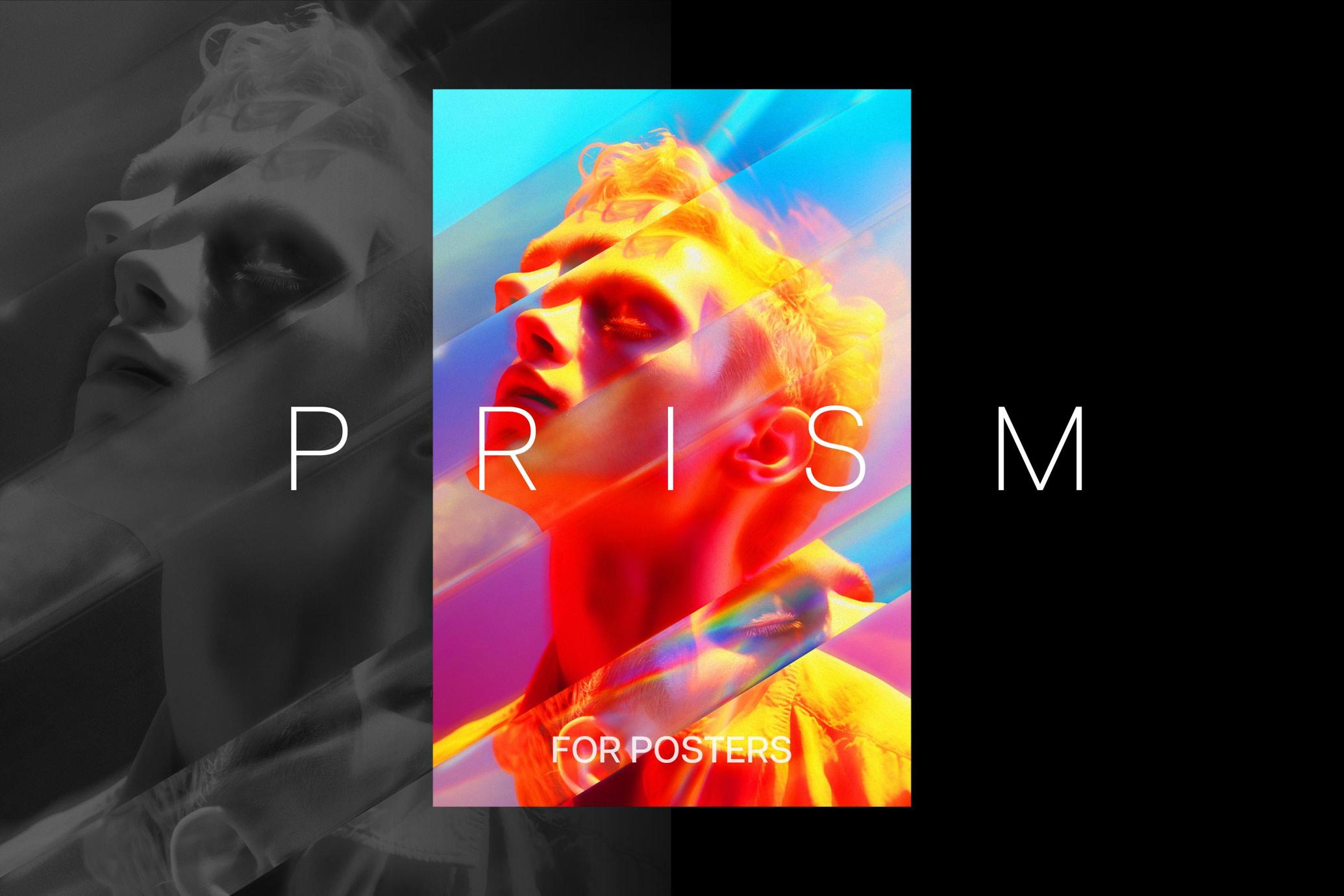 Rainbow Prism Poster Effect