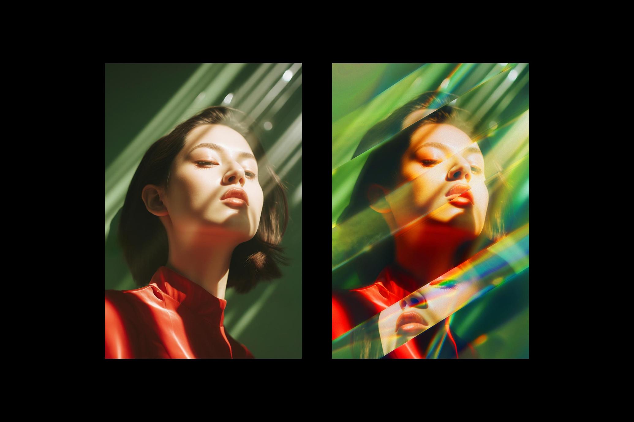 Rainbow Prism Poster Effect