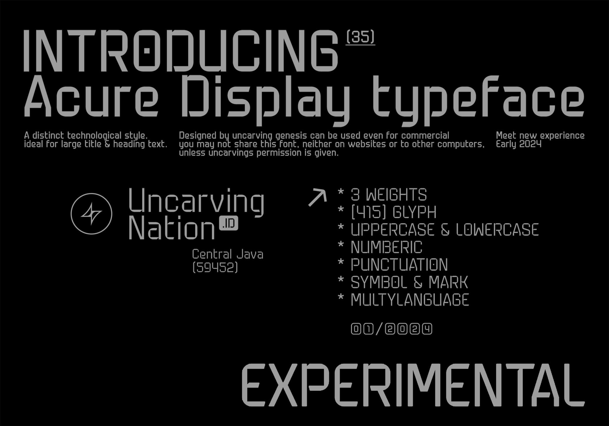 Acure - Display Font