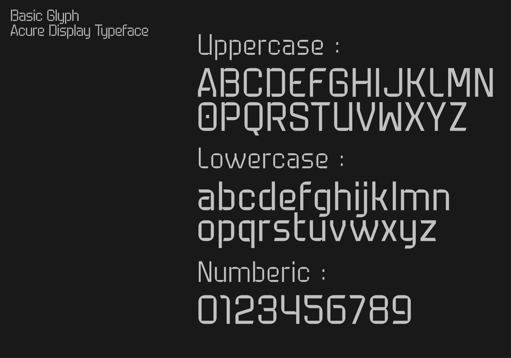 Acure - Display Font