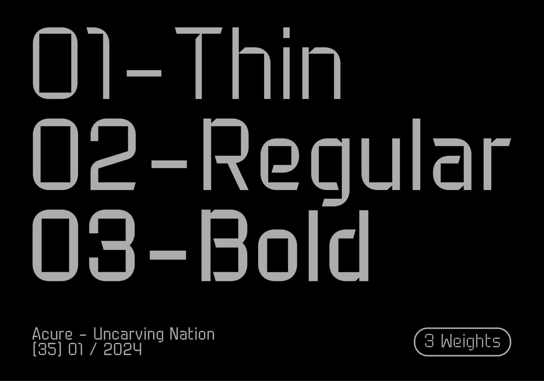 Acure - Display Font