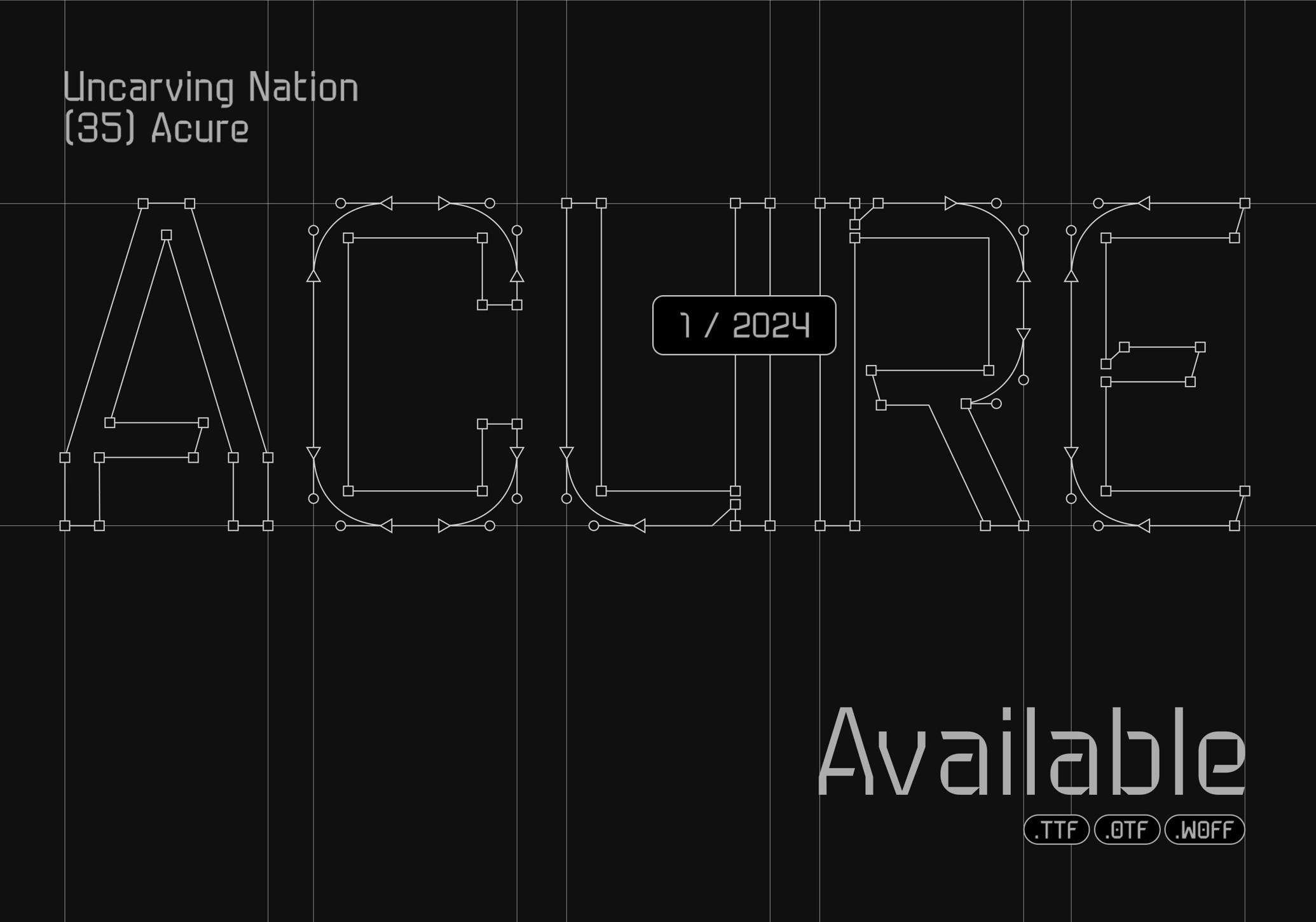 Acure - Display Font
