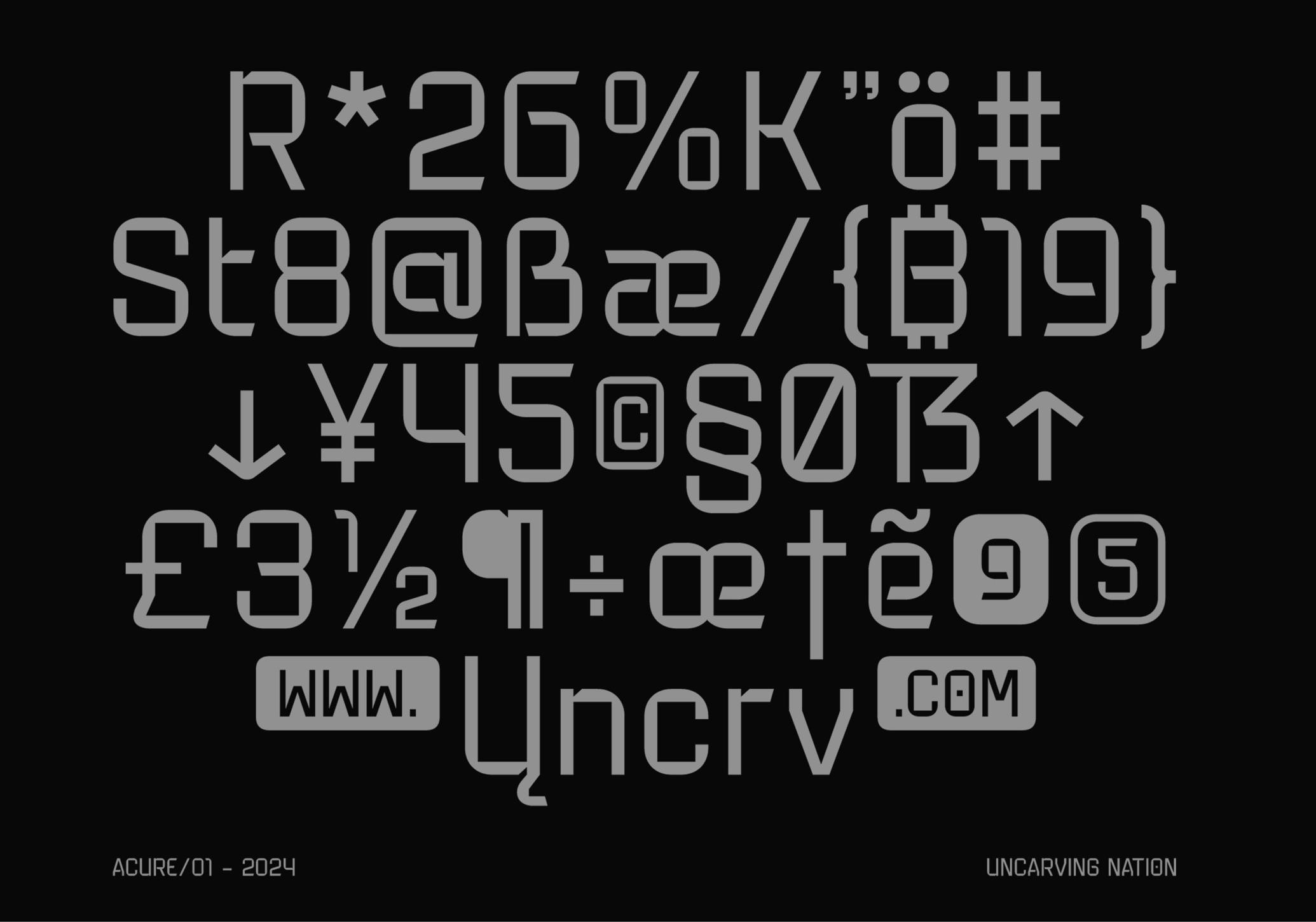 Acure - Display Font