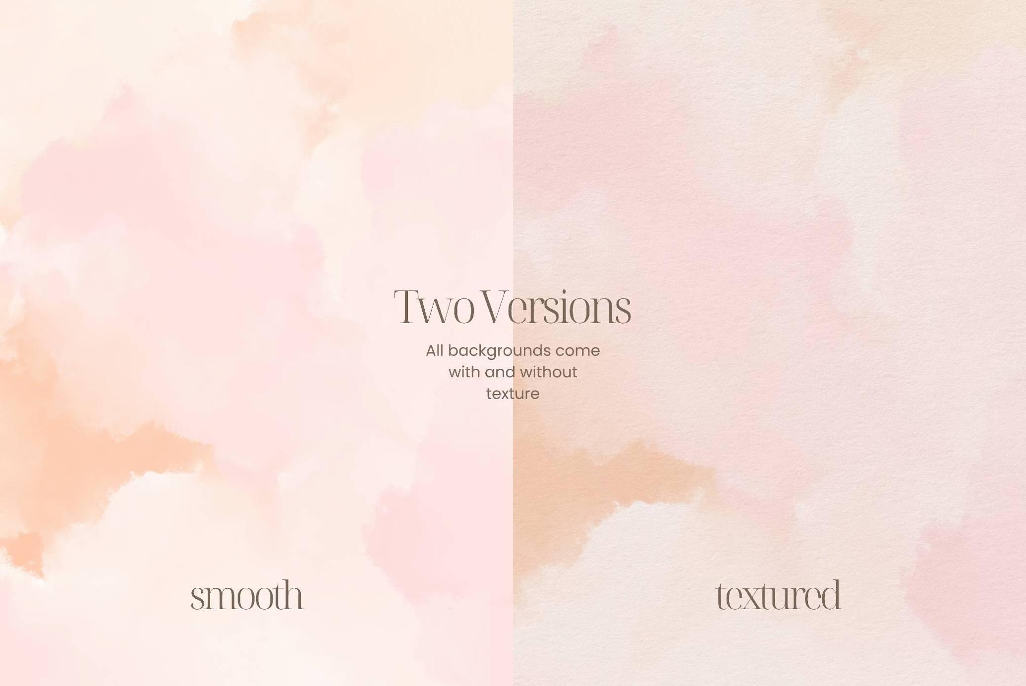 Soft Blush Watercolor Backgrounds