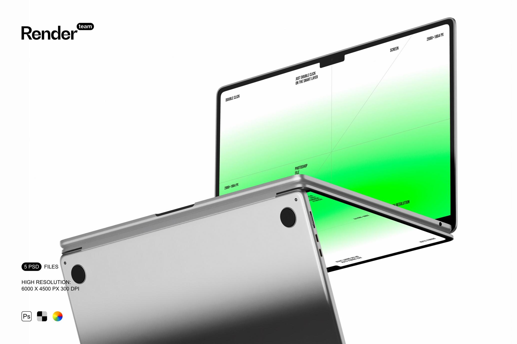 MacBook Air Mockup Set