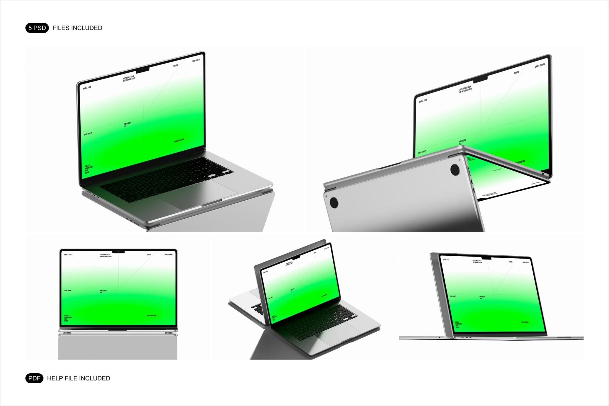 MacBook Air Mockup Set