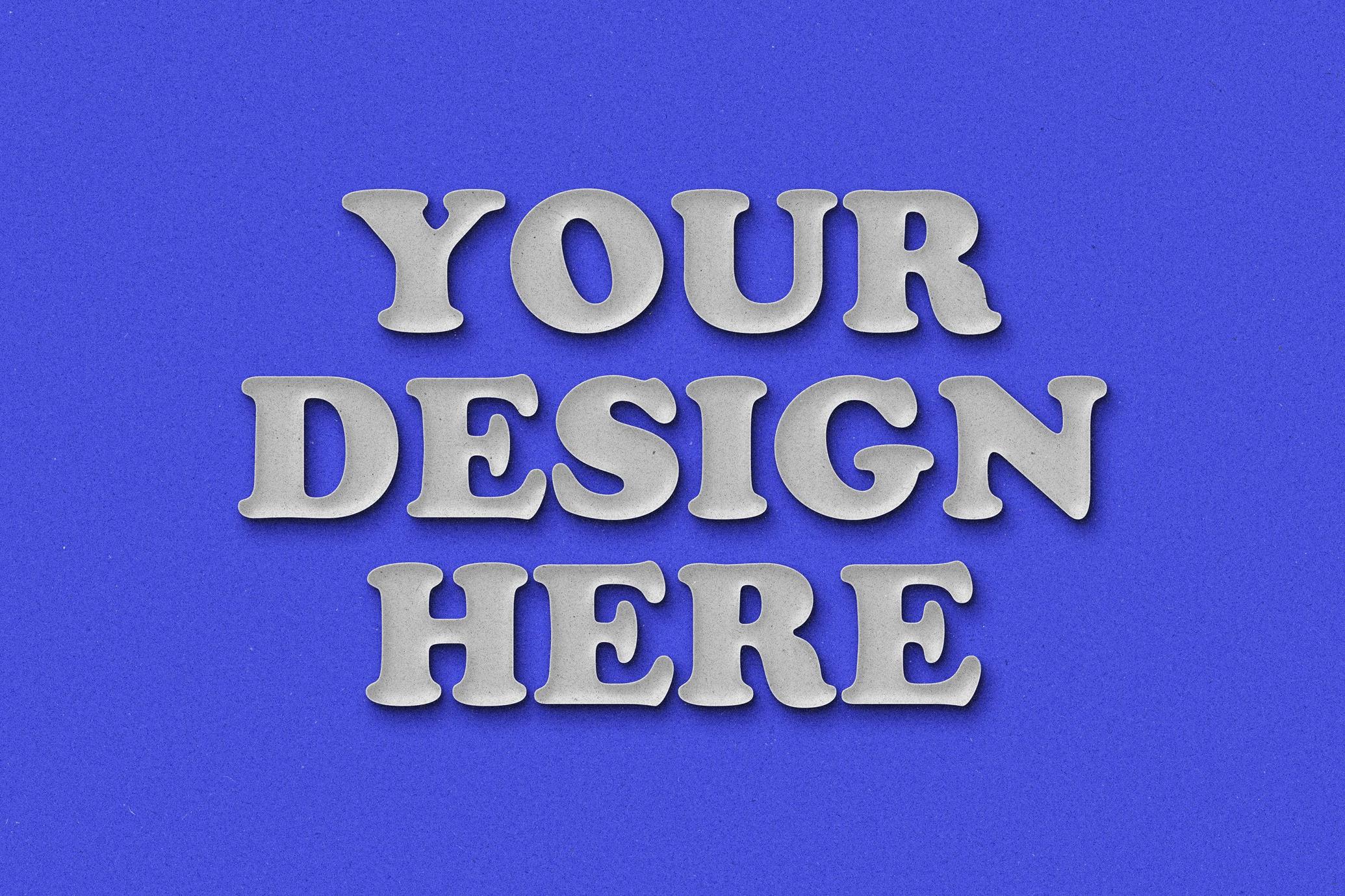 Paper Cutouts Text & Logo Effect