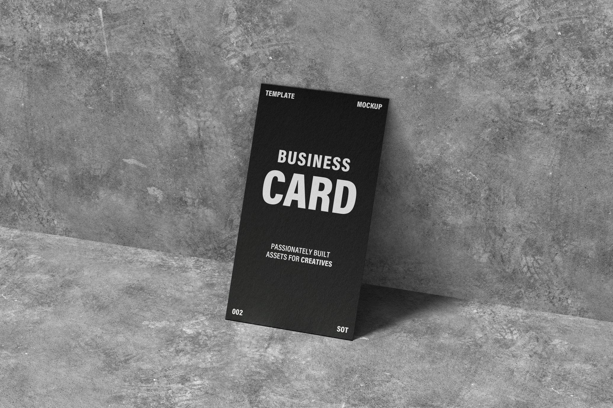 90x50mm Business Card Mockup