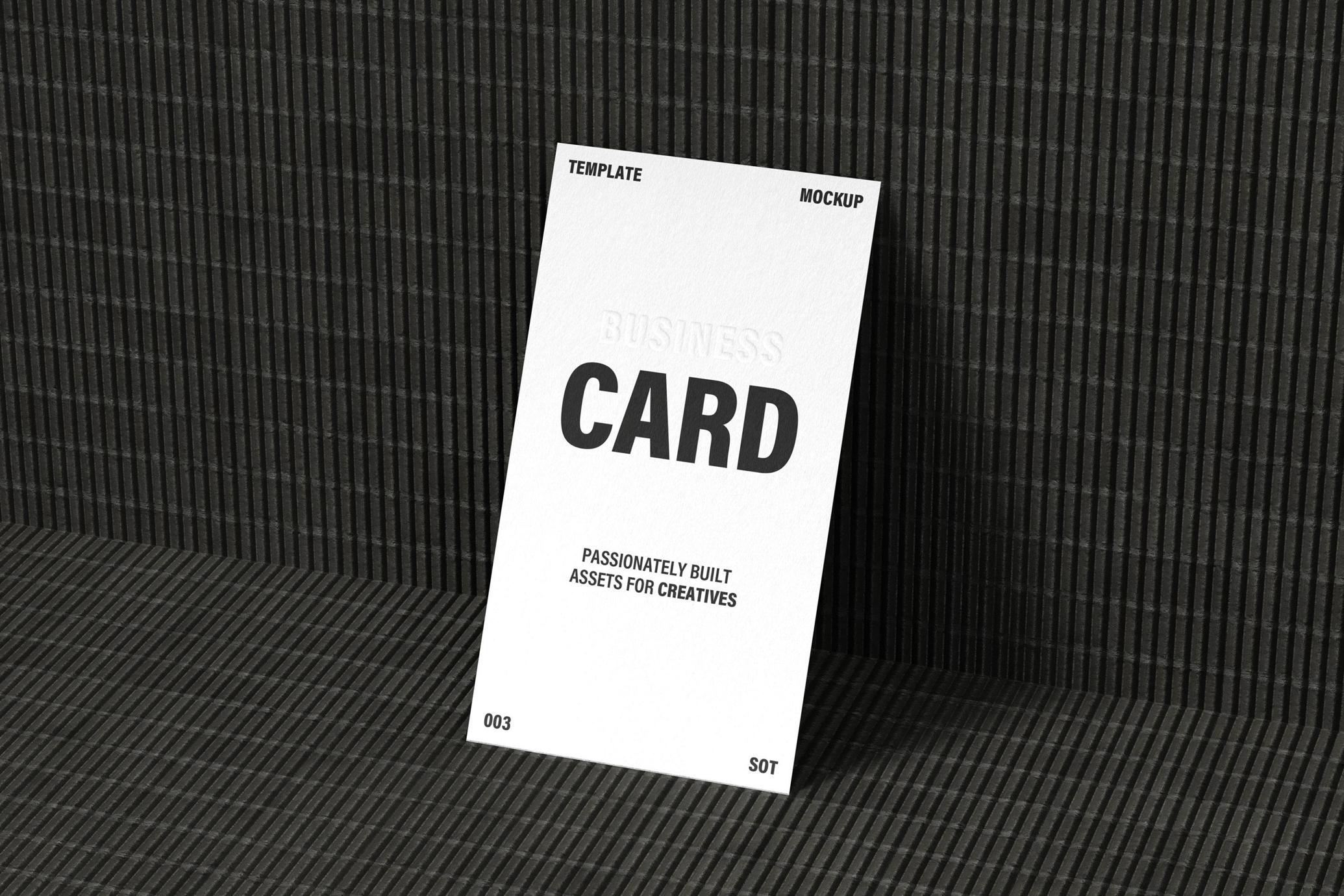 90x50mm Business Card Mockup