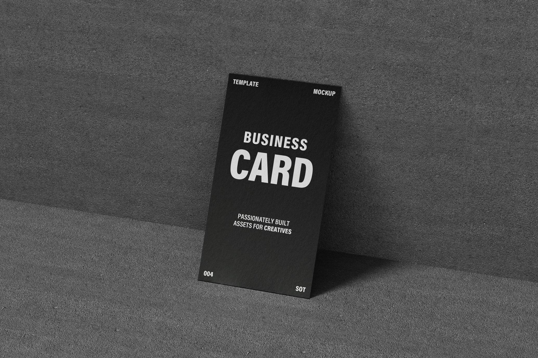 90x50mm Business Card Mockup