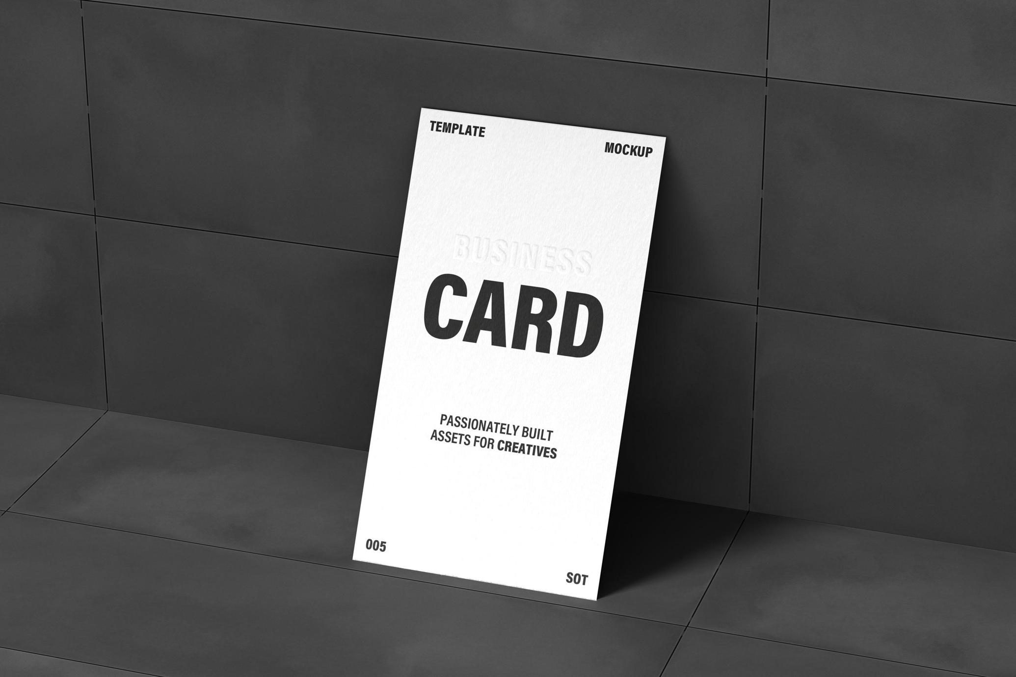 90x50mm Business Card Mockup
