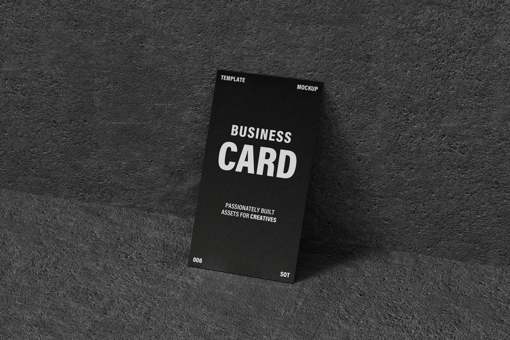 90x50mm Business Card Mockup