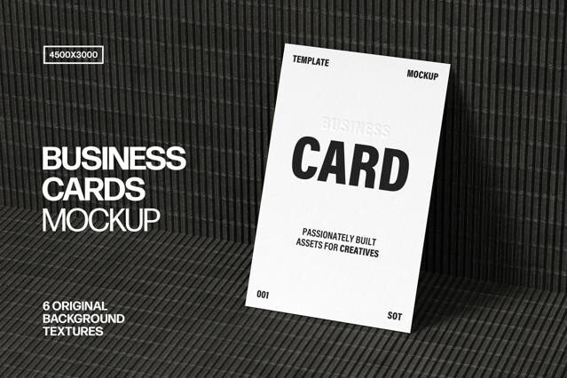 85x55mm Business Card Mockup