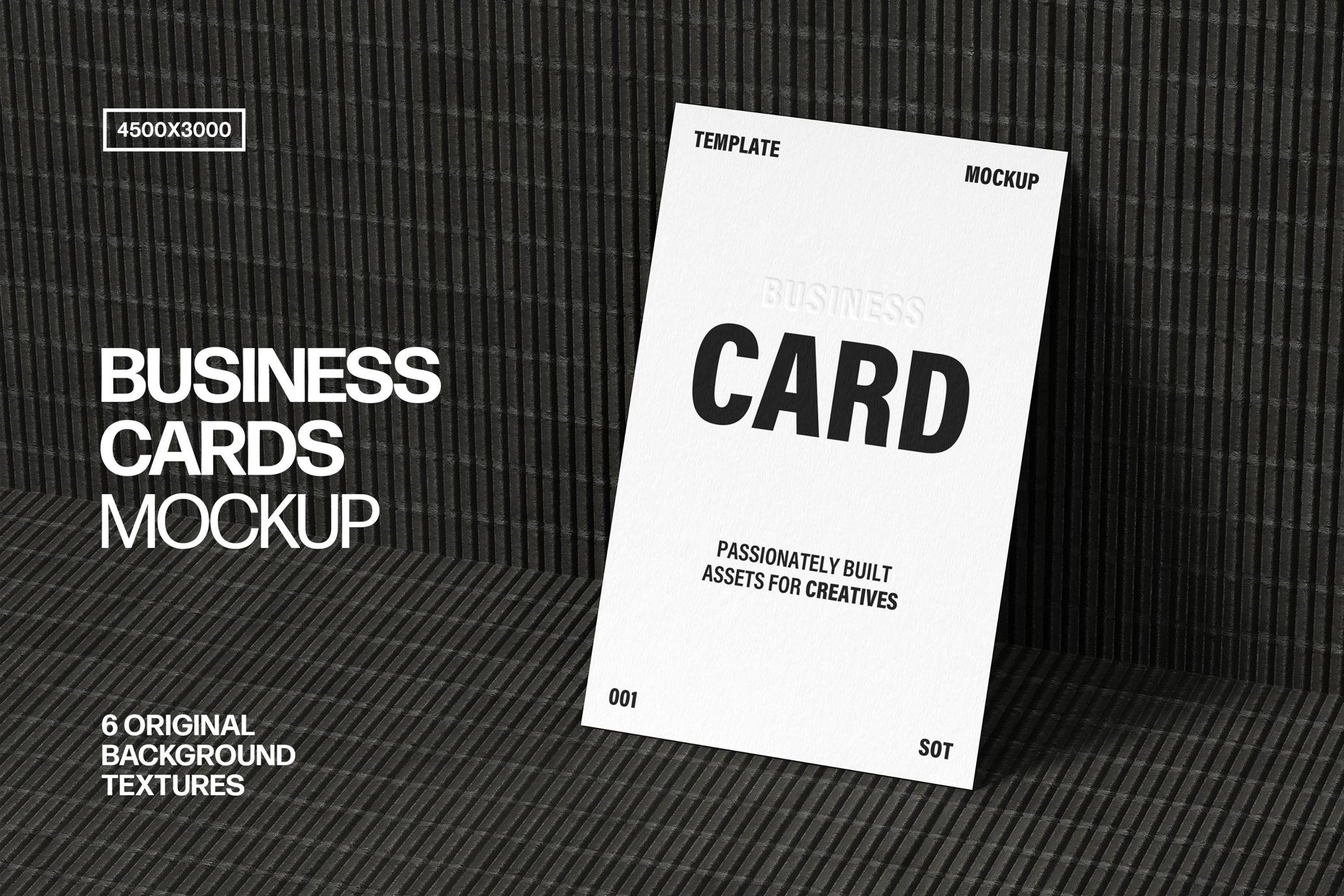 85x55mm Business Card Mockup