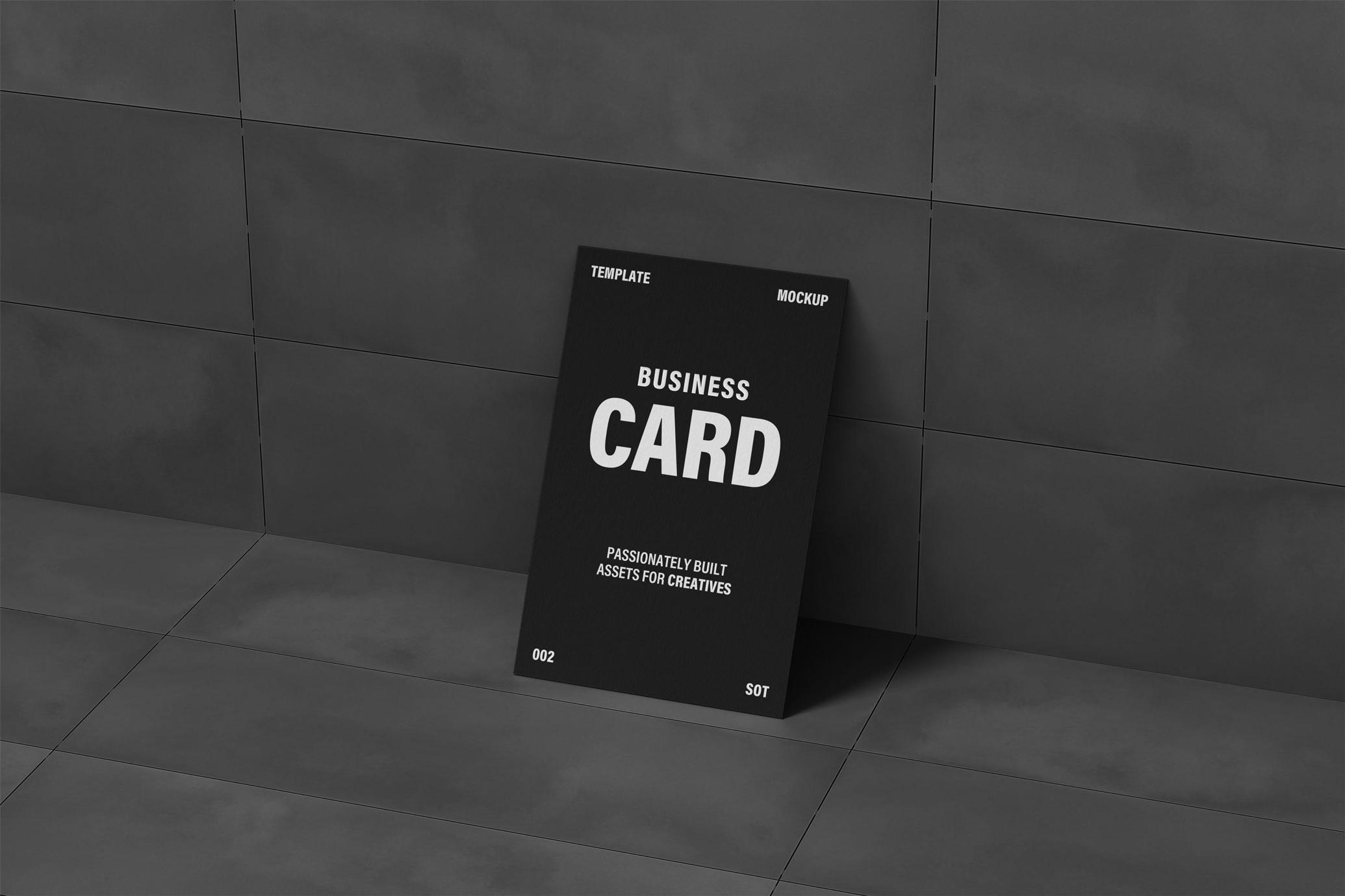 85x55mm Business Card Mockup