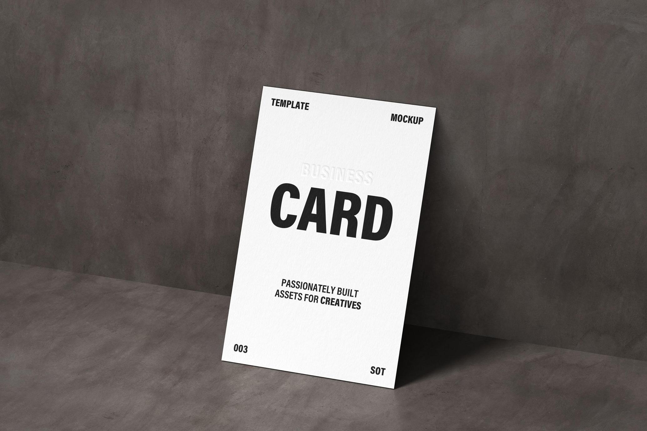 85x55mm Business Card Mockup