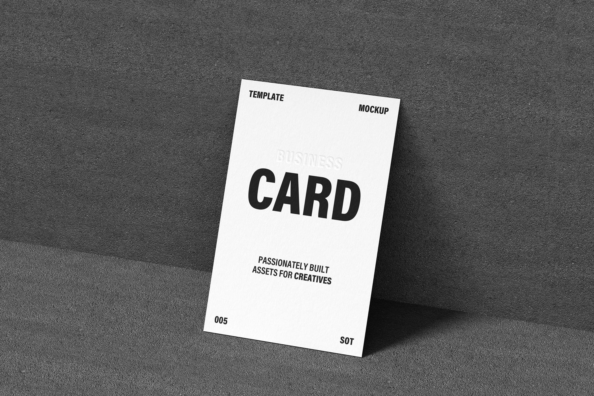 85x55mm Business Card Mockup