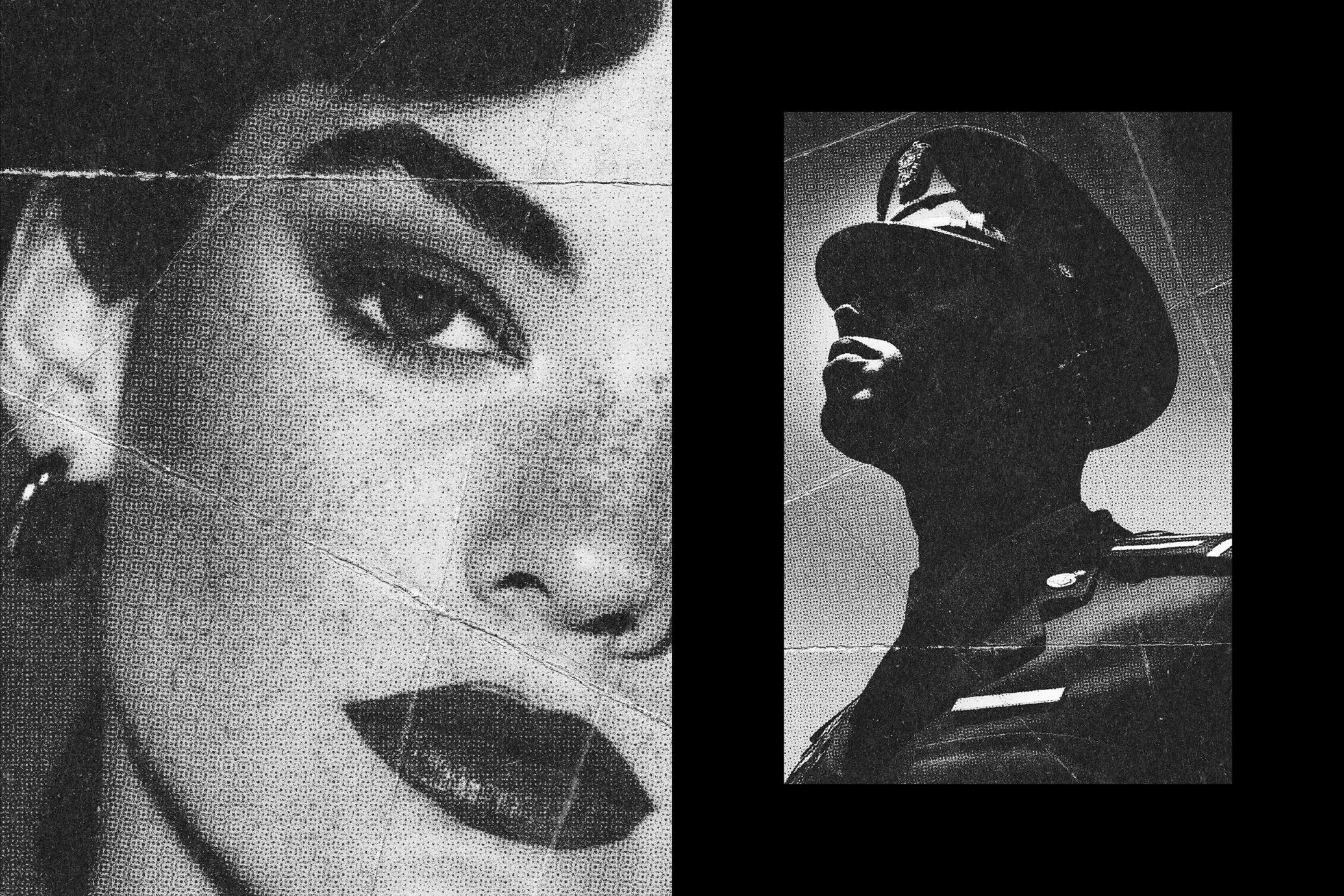 B&W Printed Halftone Effect
