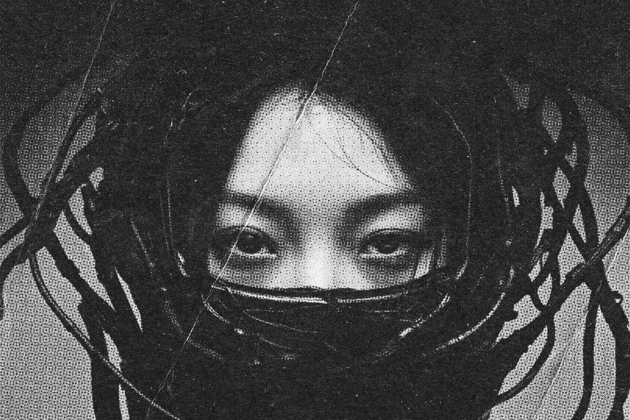 B&W Printed Halftone Effect