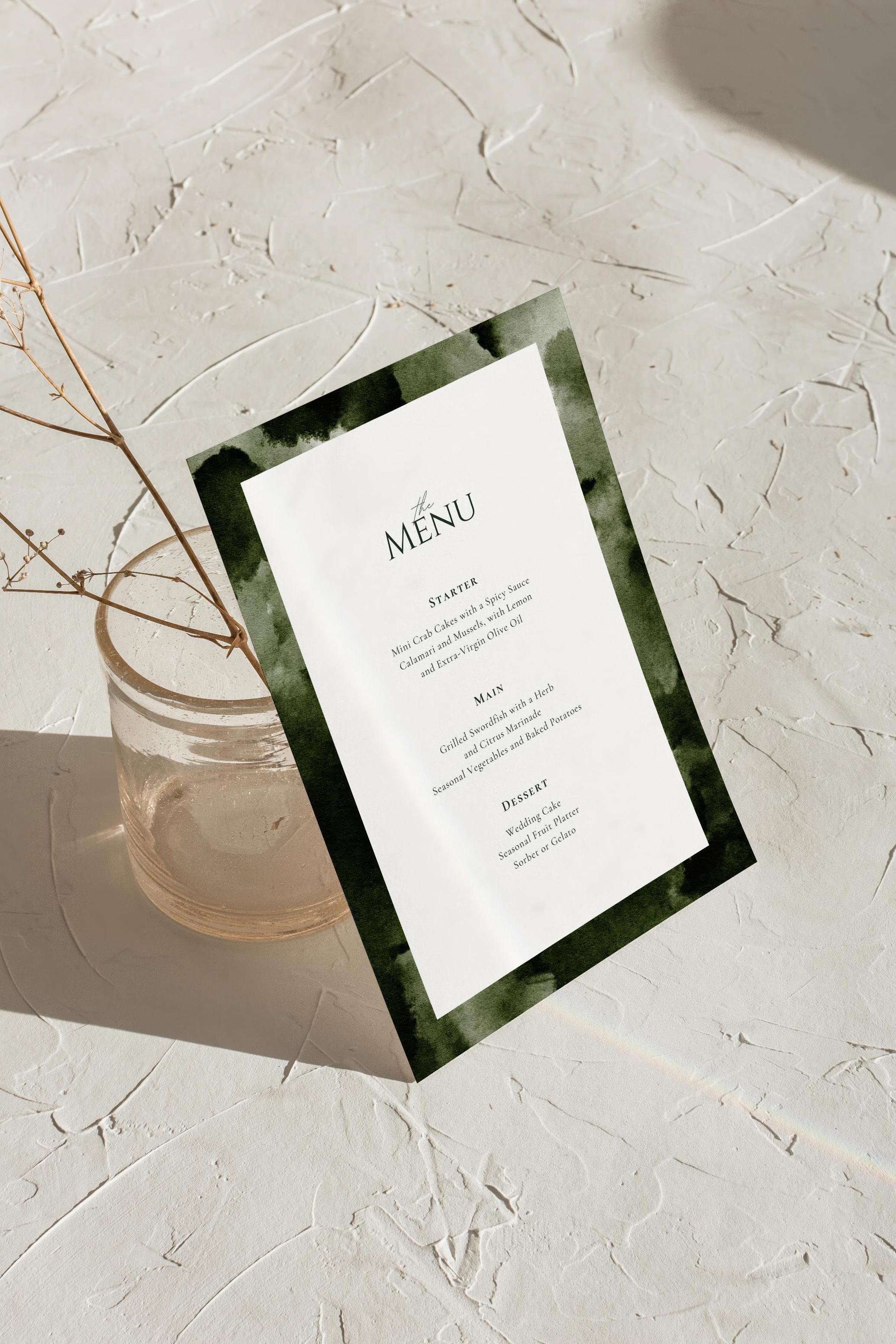Ethereal Greenscapes: Watercolor Backgrounds