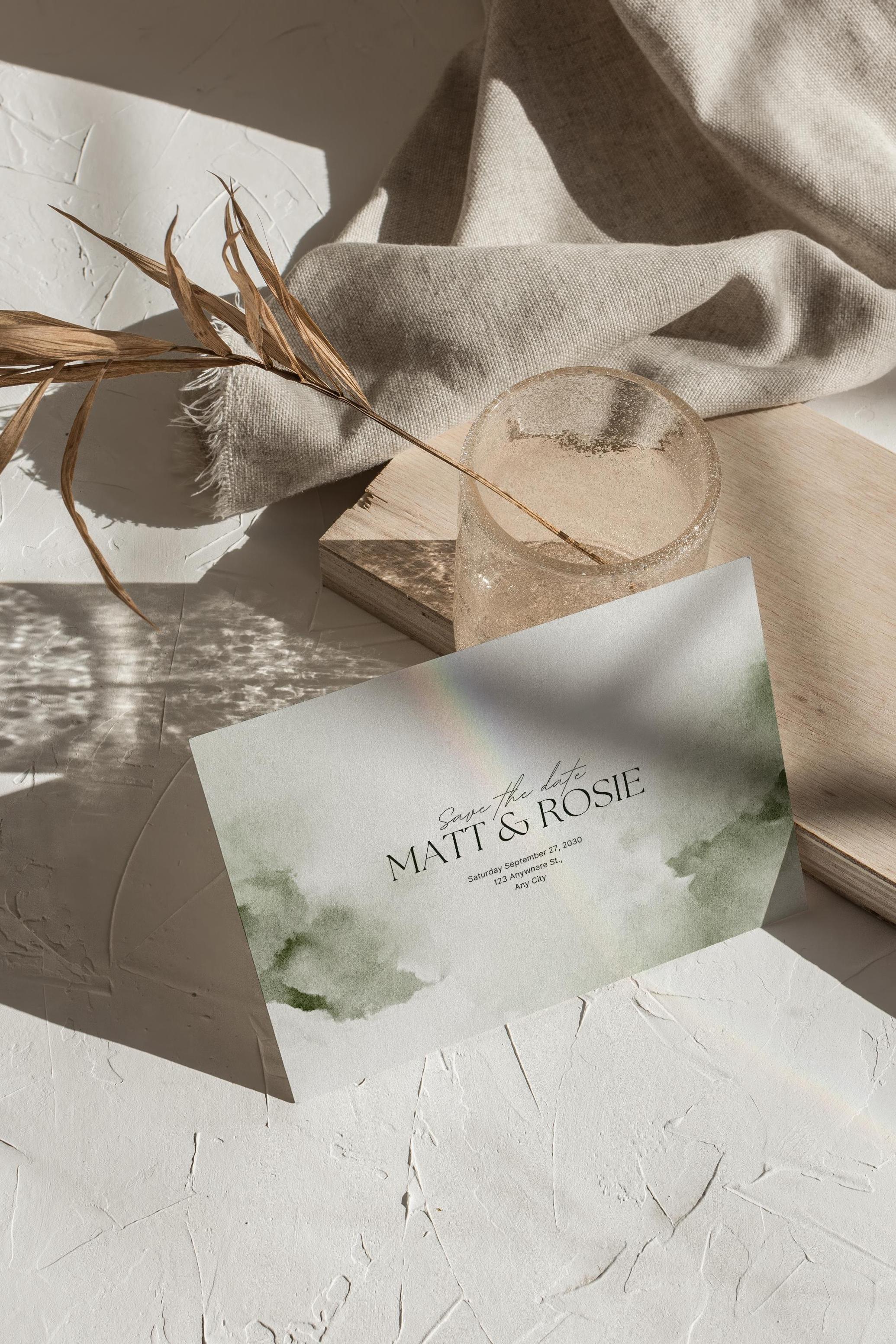 Ethereal Greenscapes: Watercolor Backgrounds