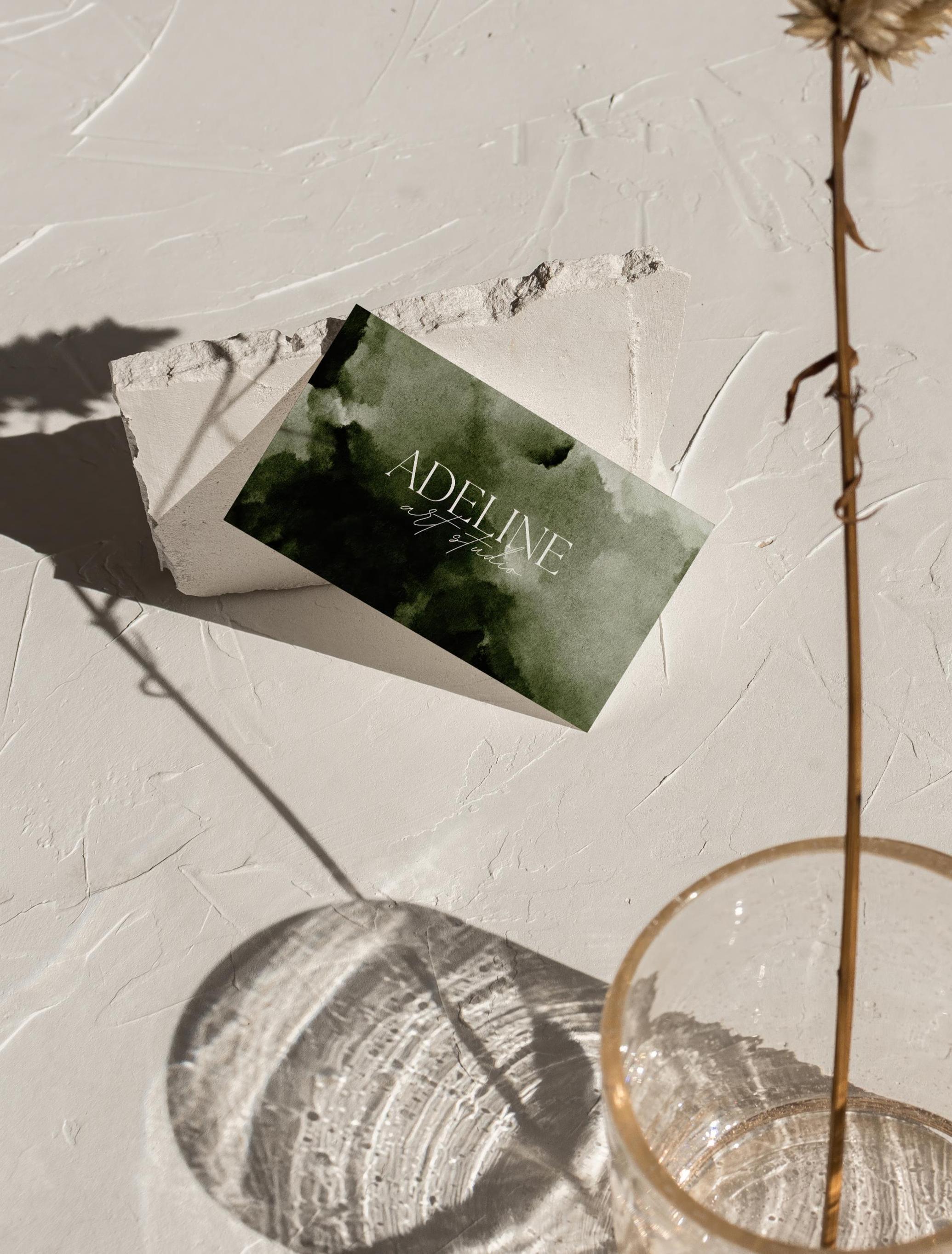 Ethereal Greenscapes: Watercolor Backgrounds